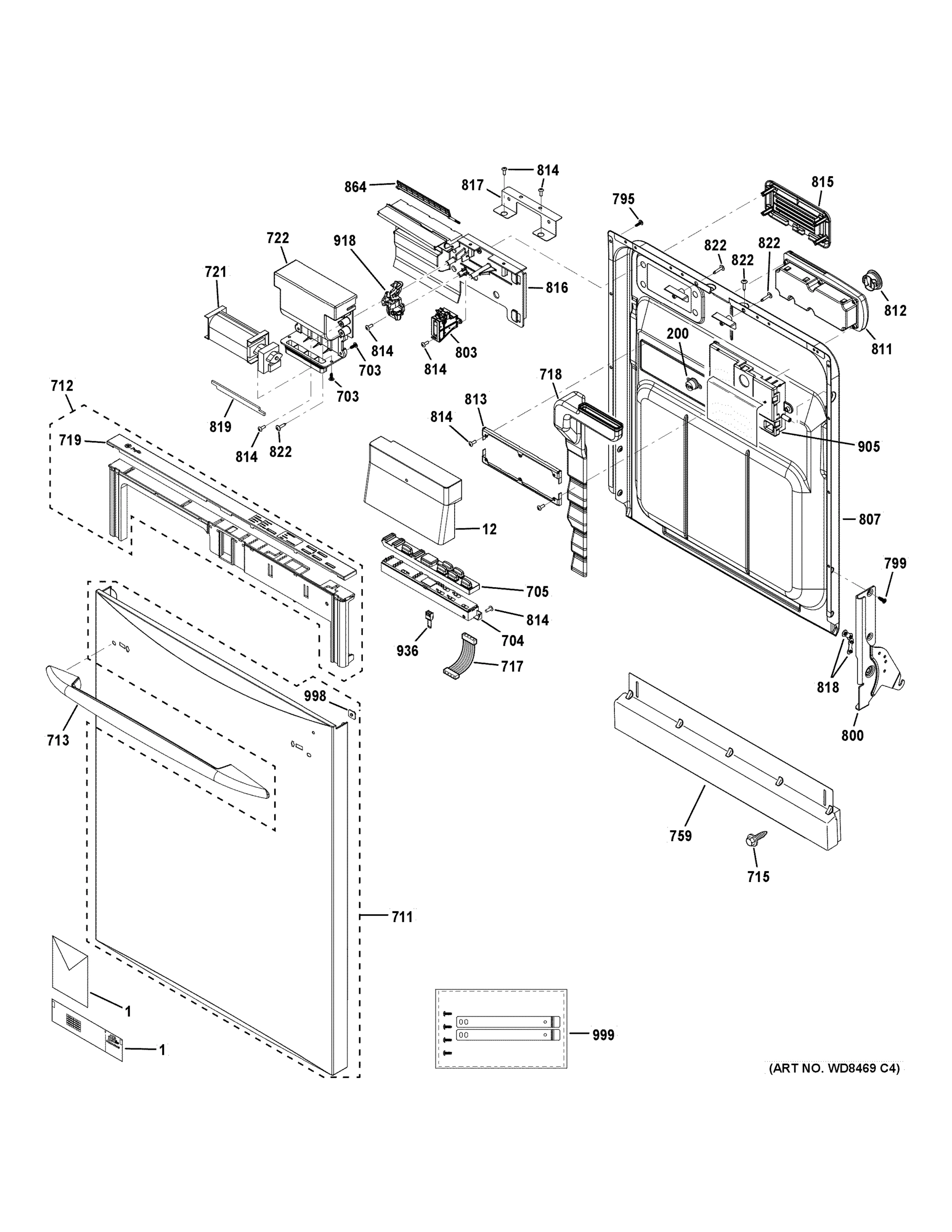 ESCUTCHEON & DOOR ASSEMBLY