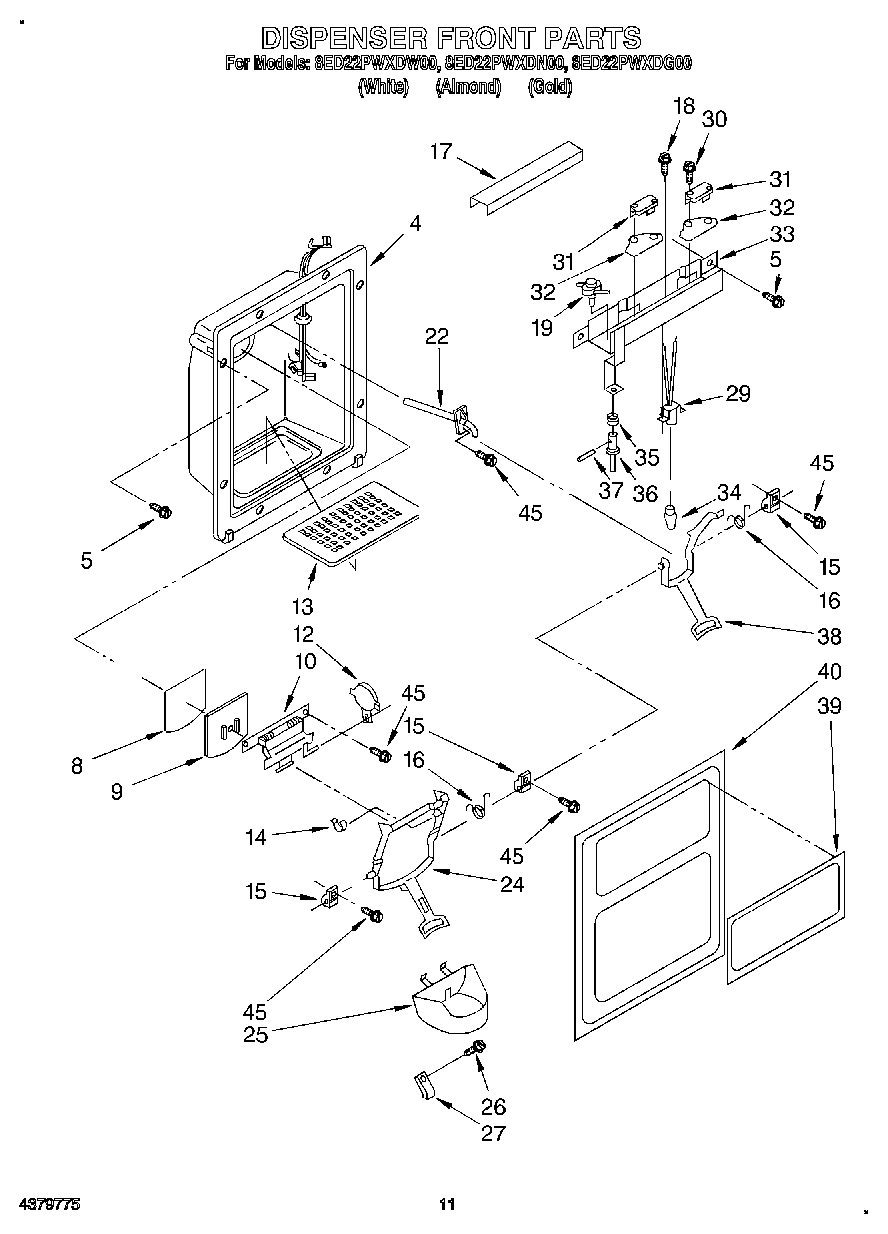 08 - DISPENSER FRONT