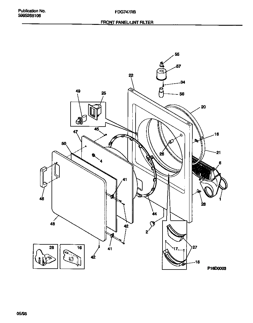 03 - FRONT PANEL/LINT FILTER