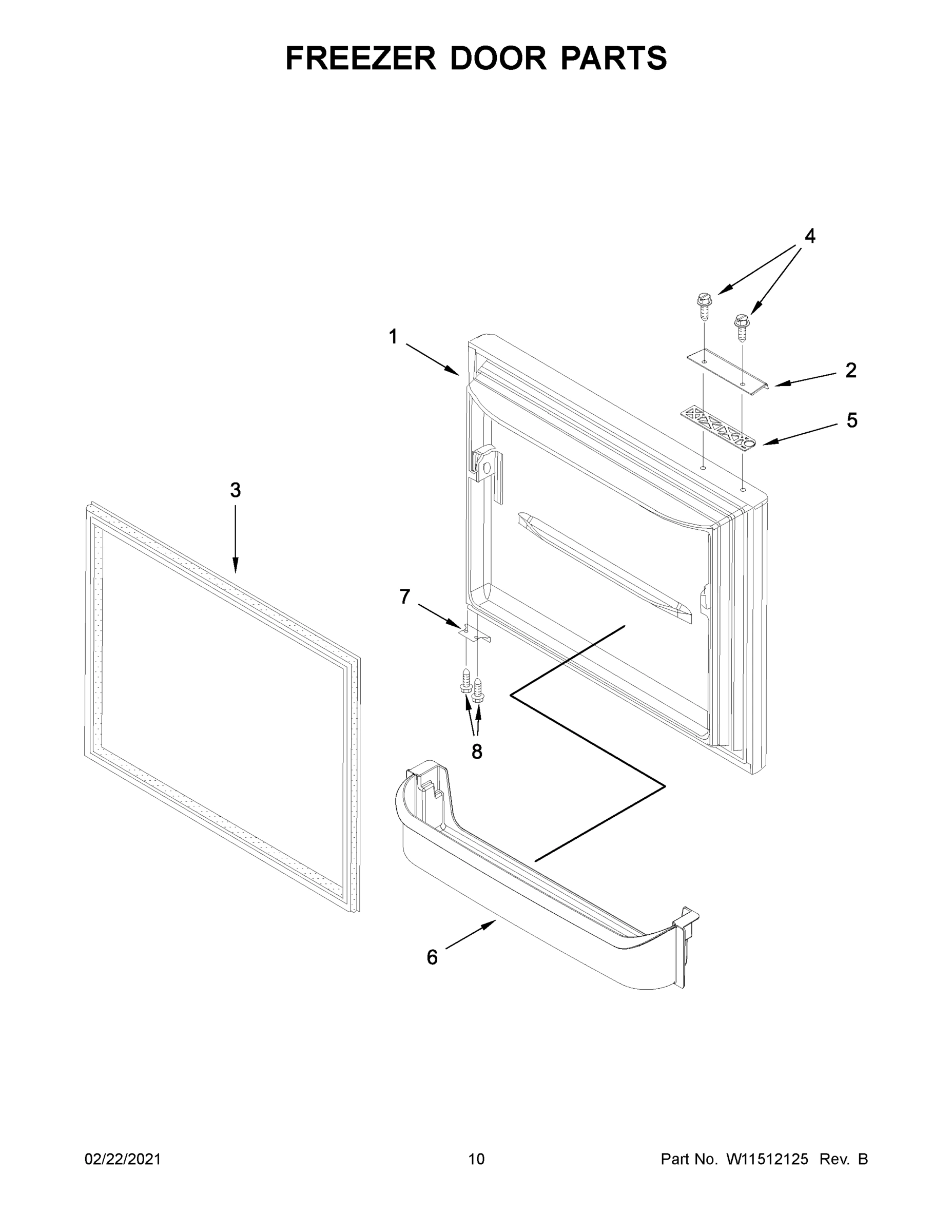 06 - FREEZER DOOR PARTS