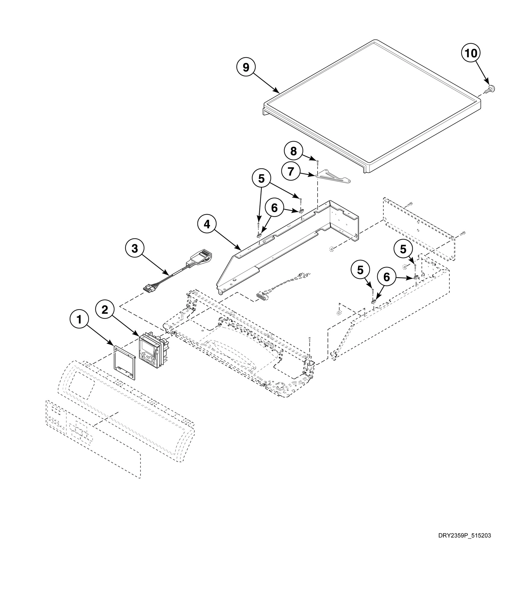 Control Cabinet - 45 Degree Front Control Models (Drawing 1 of 2)