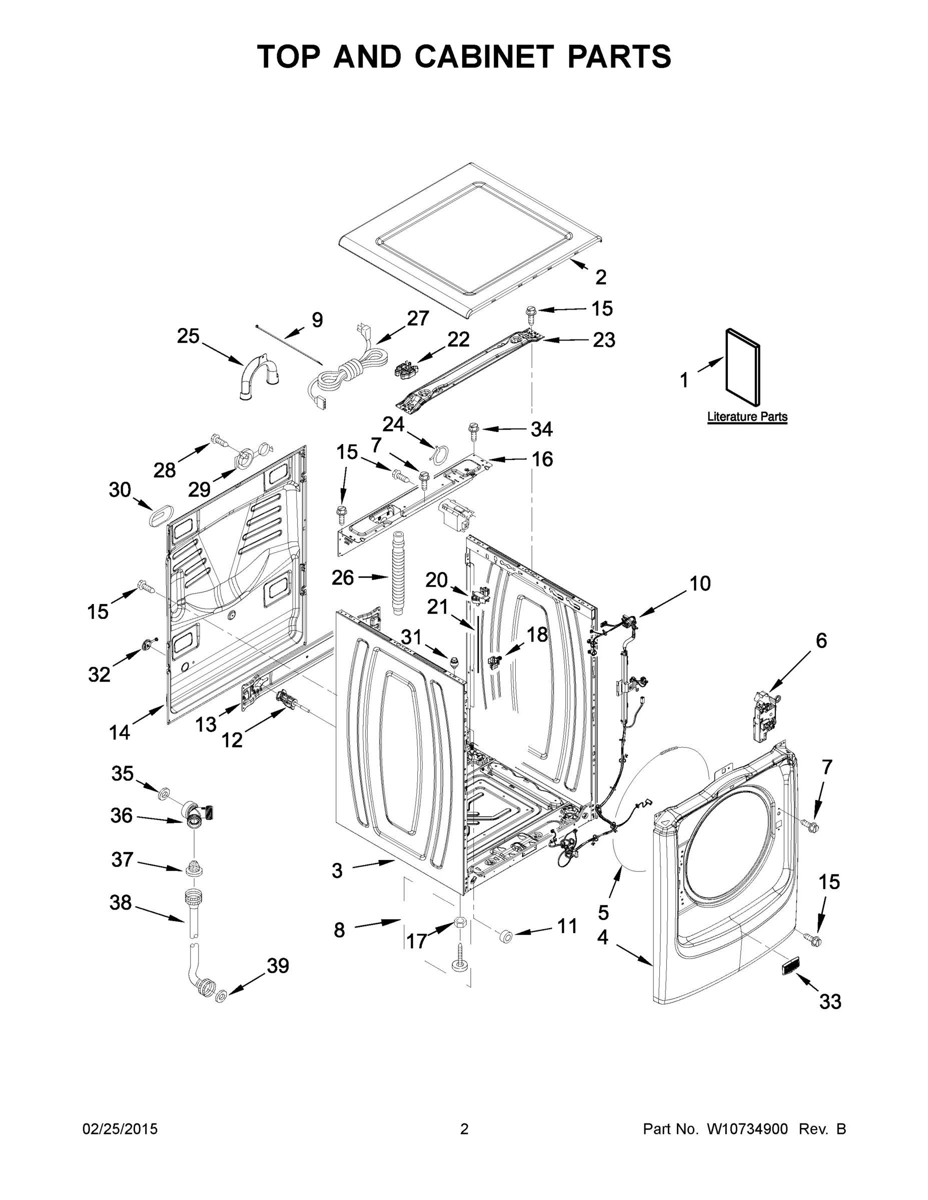 02 - TOP AND CABINET PARTS