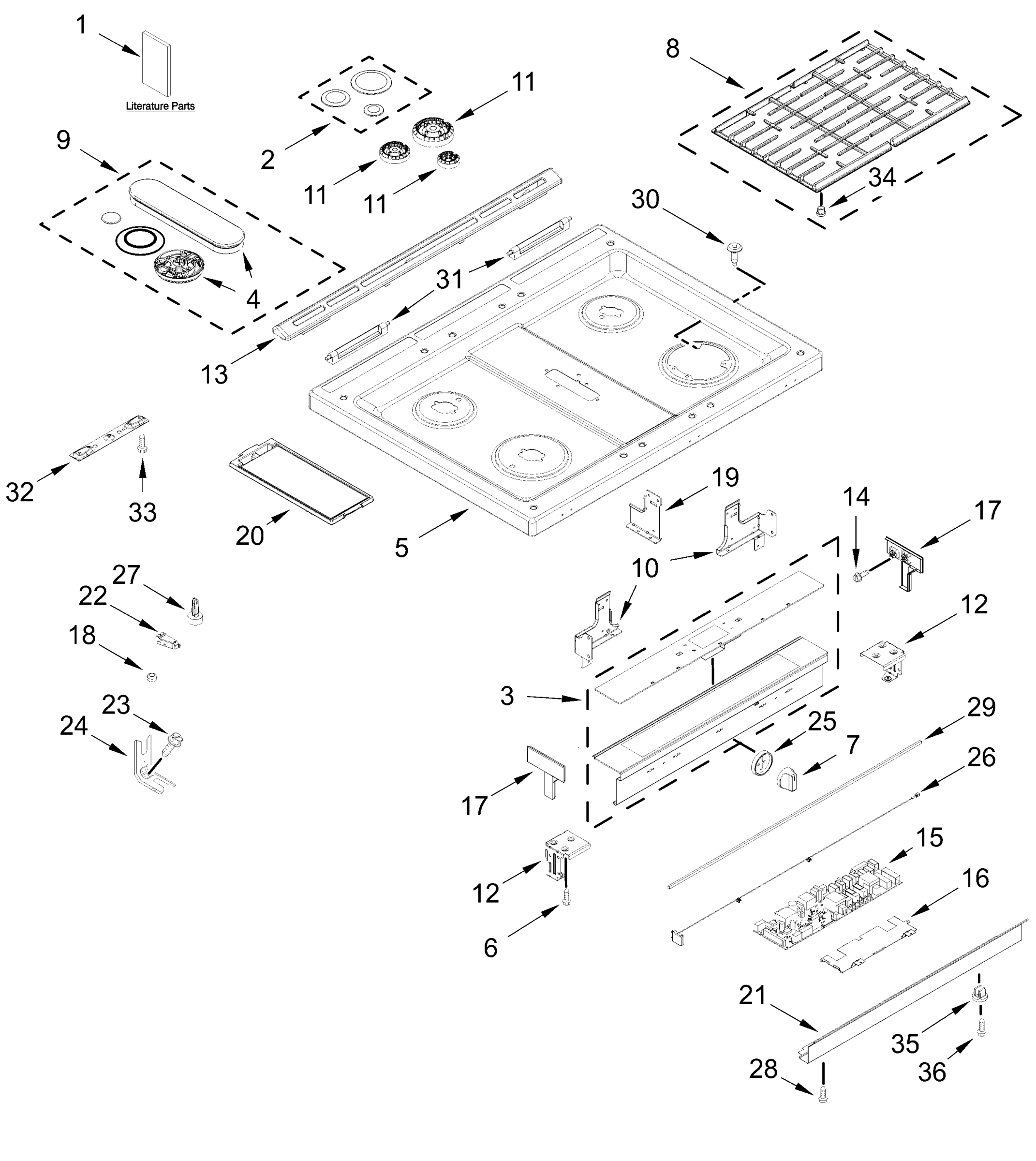 COOKTOP PARTS