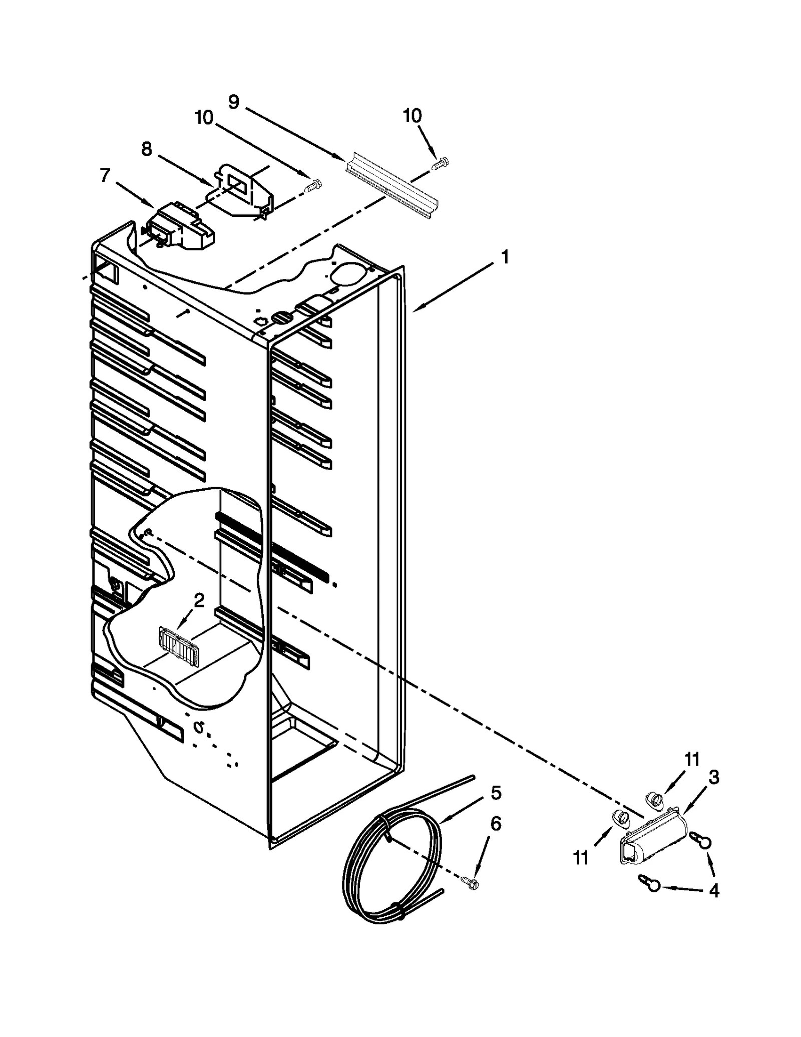REFRIGERATOR LINER PARTS
