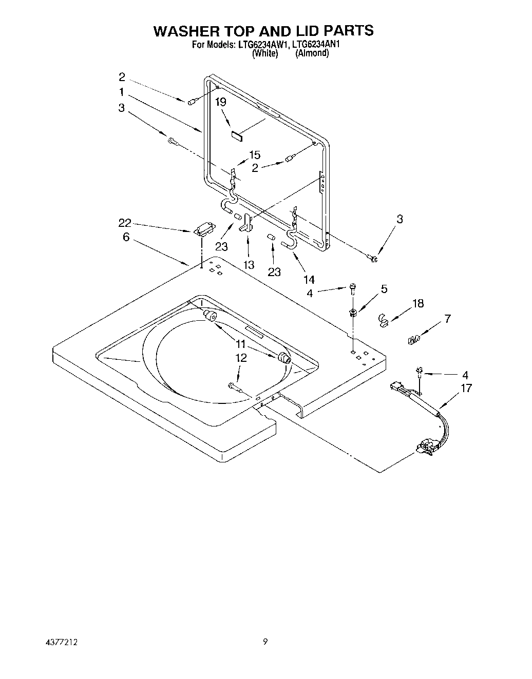 06 - WASHER TOP AND LID