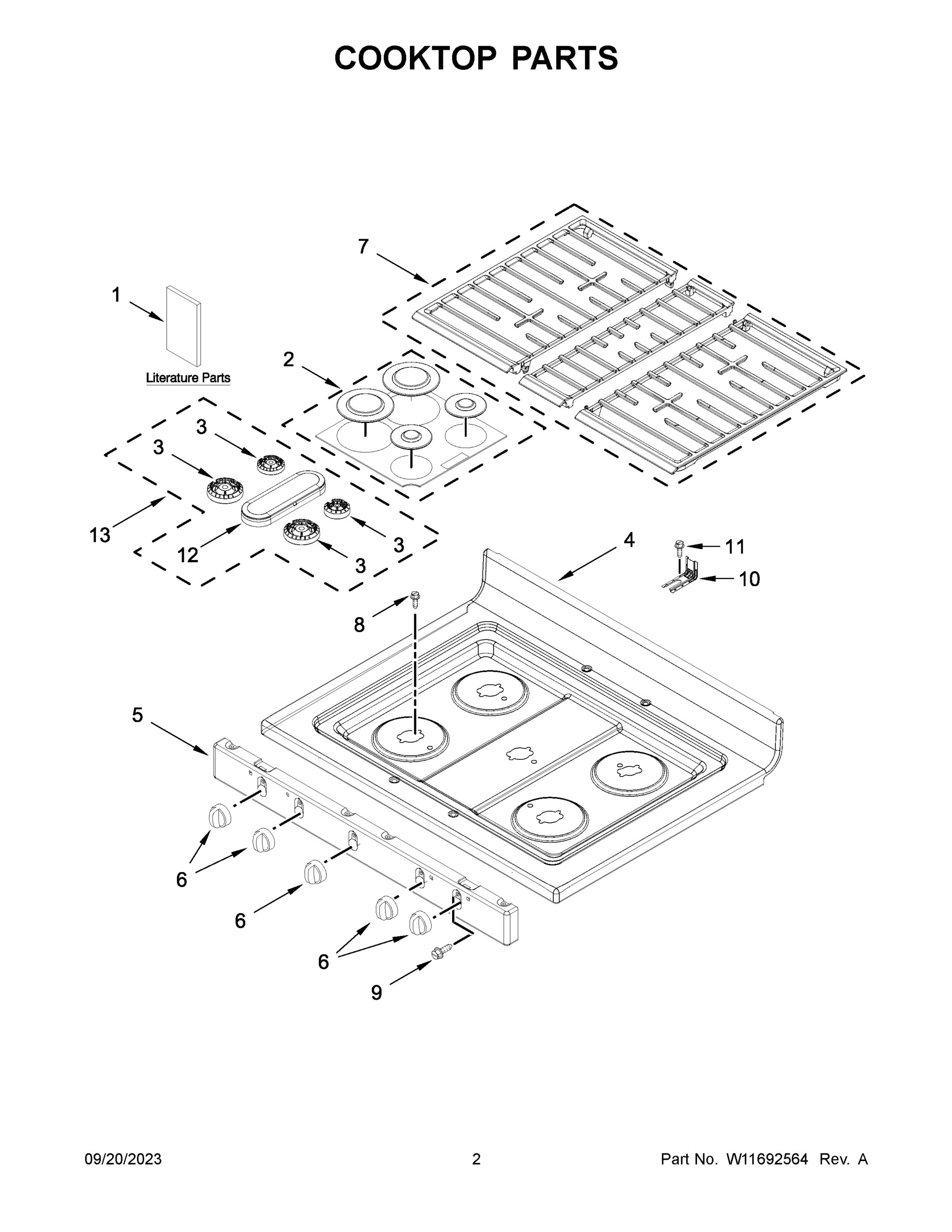 02 - COOKTOP PARTS