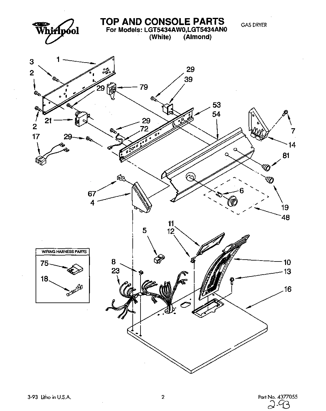 01 - TOP AND CONSOLE, LIT/OPTIONAL