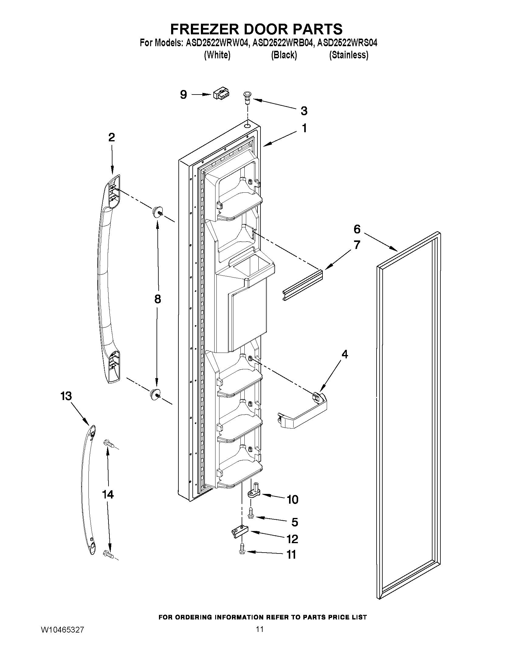07 - FREEZER DOOR PARTS