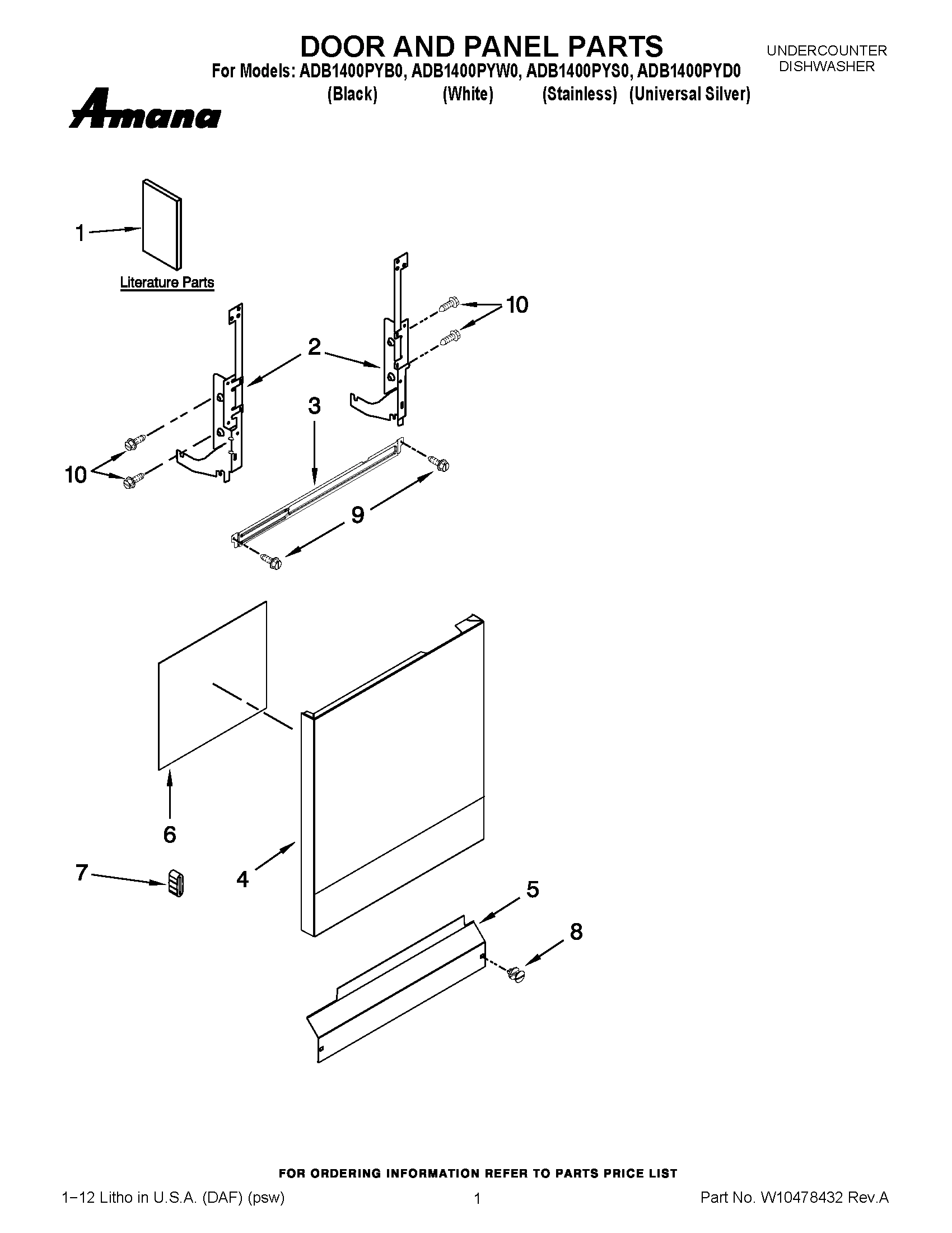 01 - DOOR AND PANEL PARTS