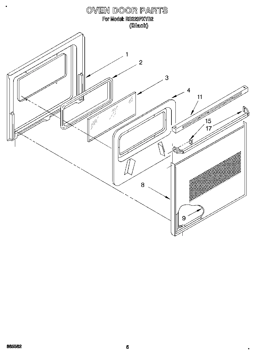03 - OVEN DOOR, OPTIONAL