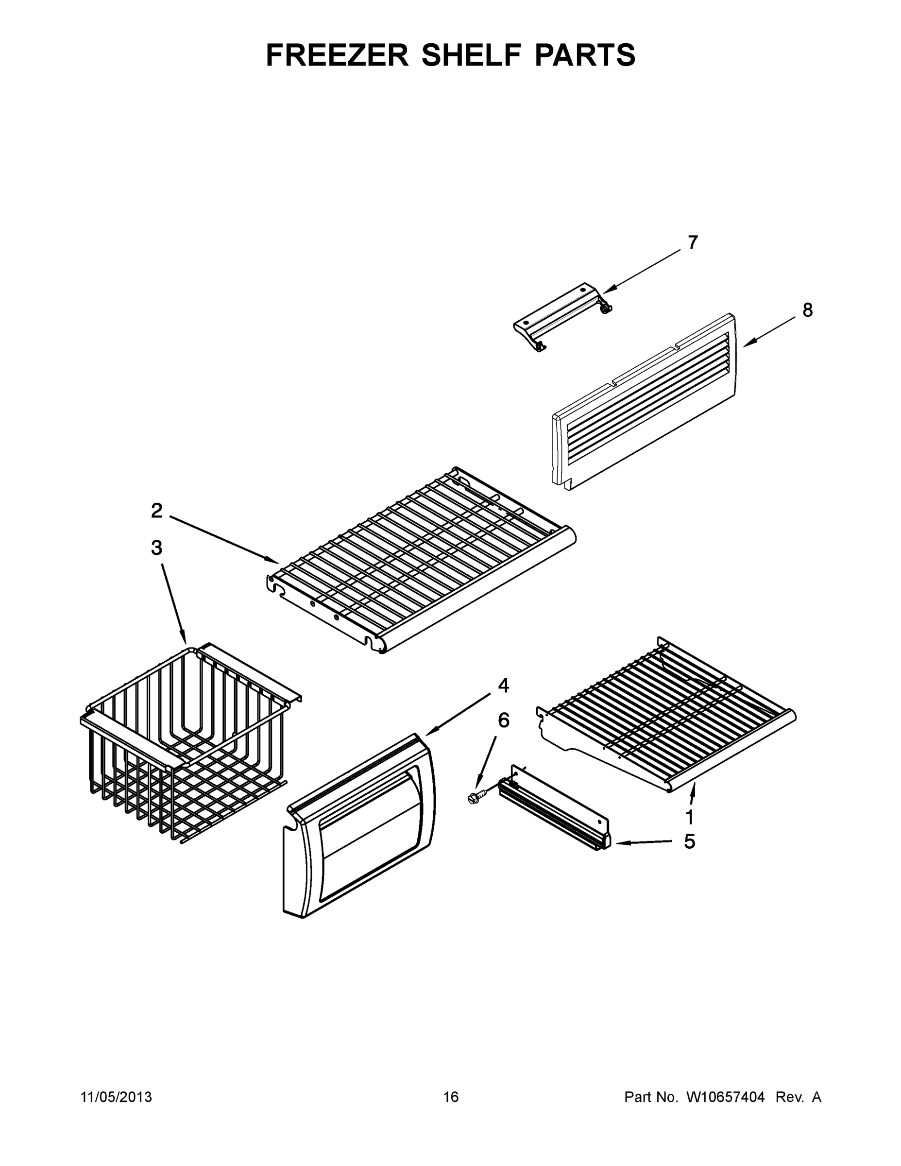 09 - FREEZER SHELF PARTS