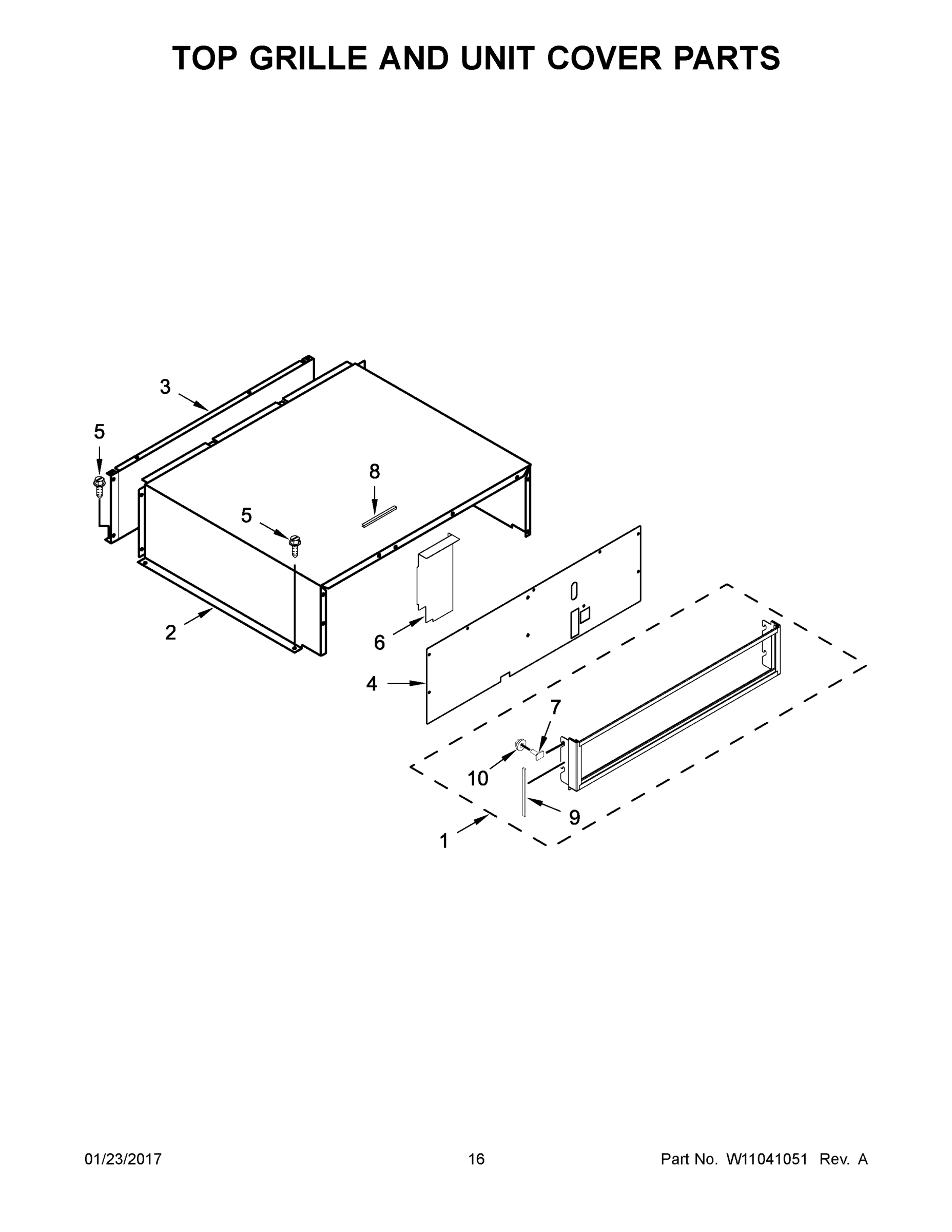 09 - TOP GRILLE AND UNIT COVER PARTS