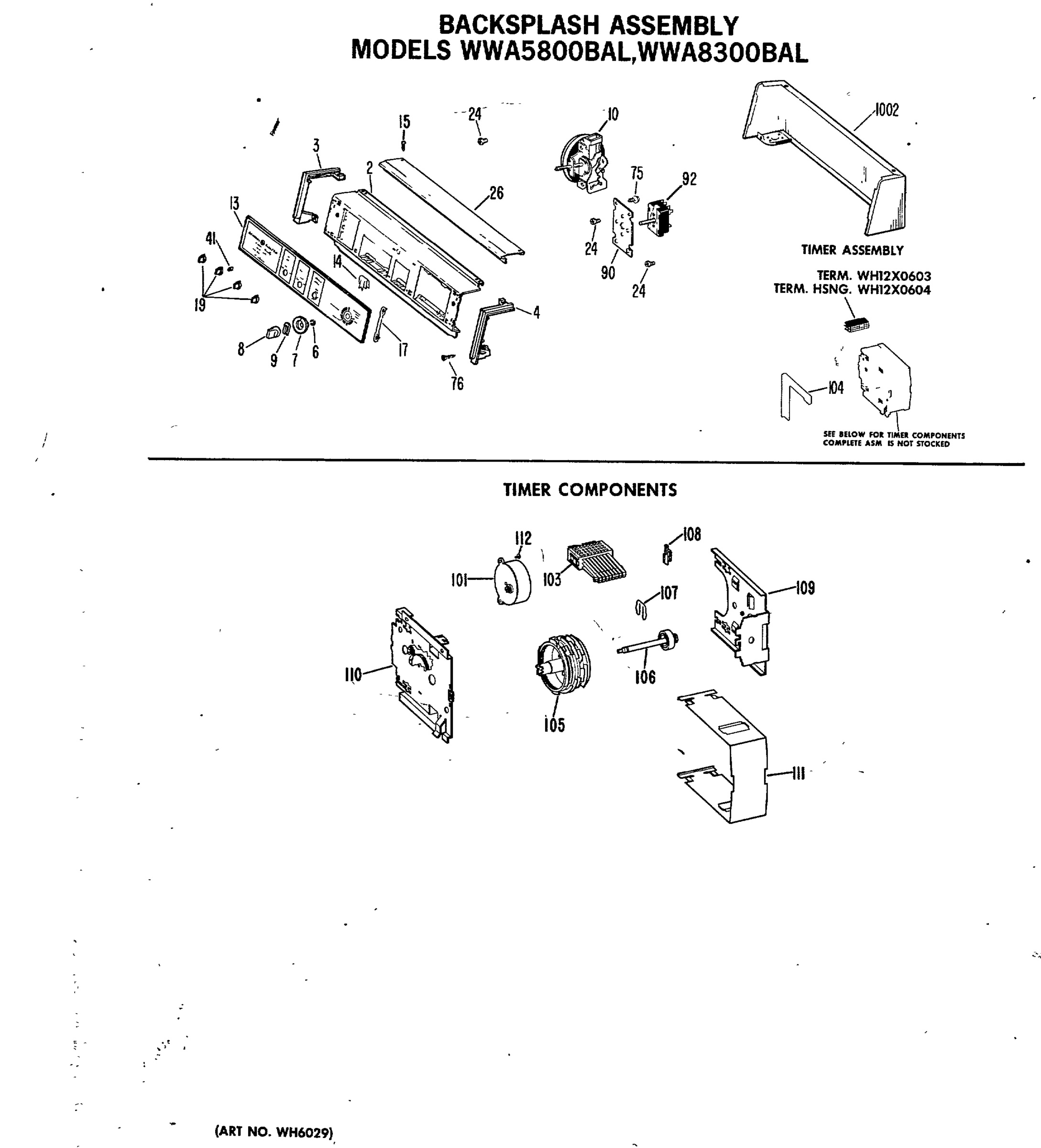 BACKSPLASH ASSEMBLY