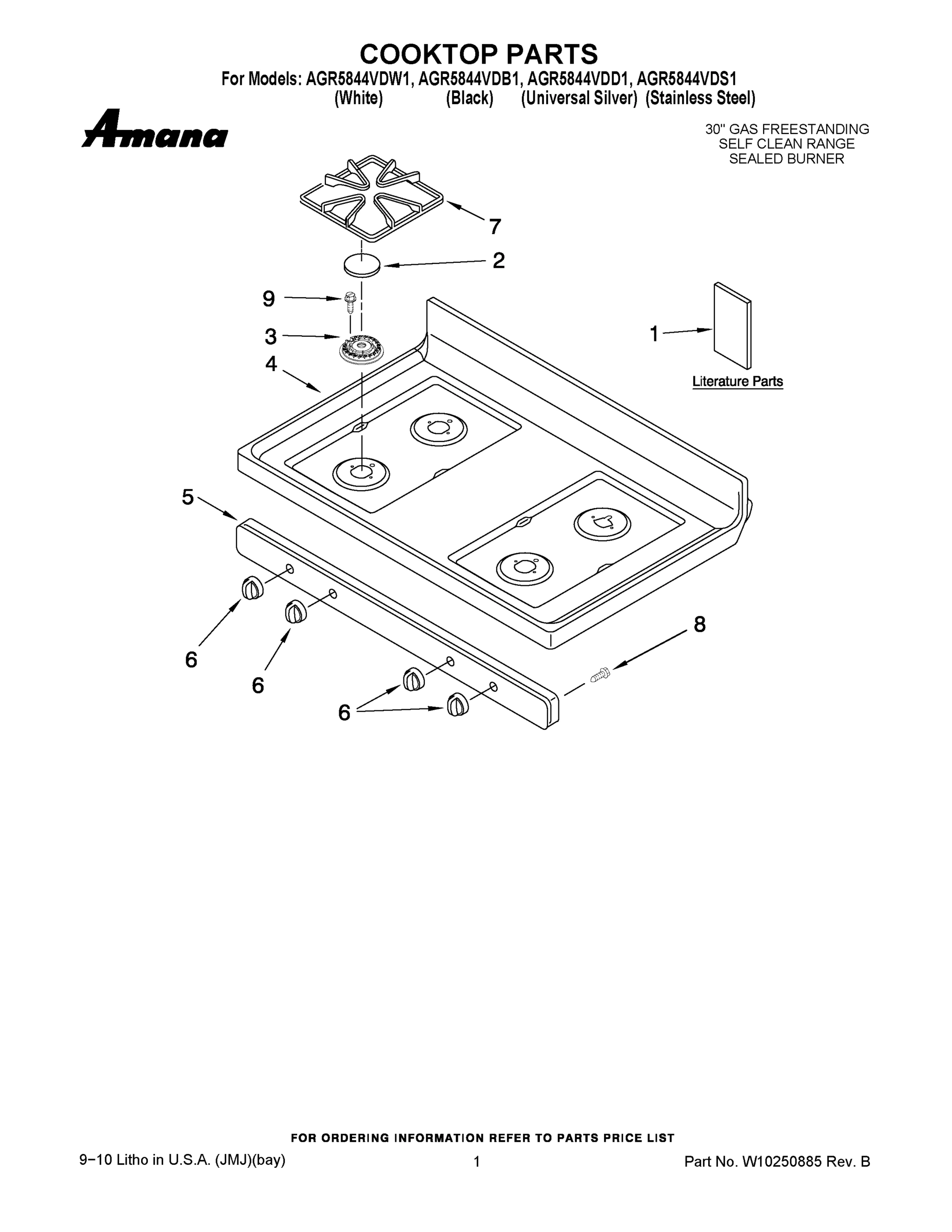 01 - COOKTOP PARTS