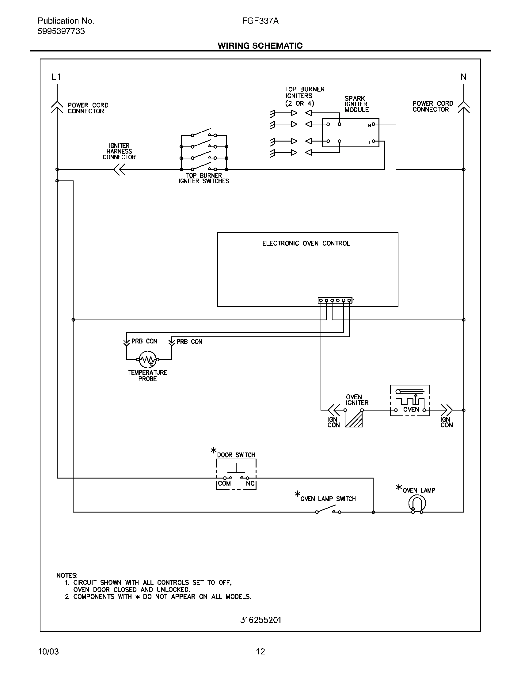 12 - WIRING SCHEMATIC