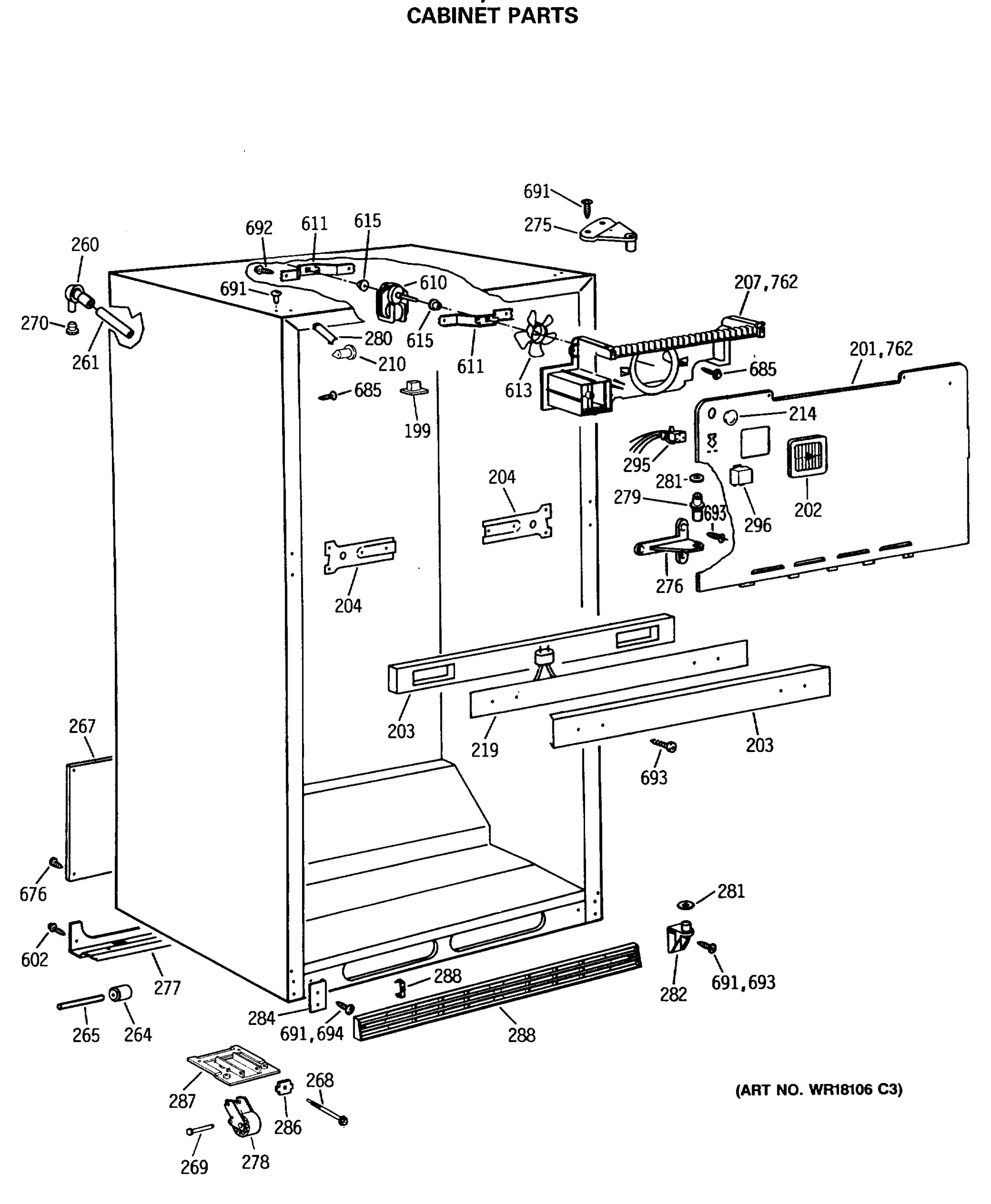 CABINET PARTS