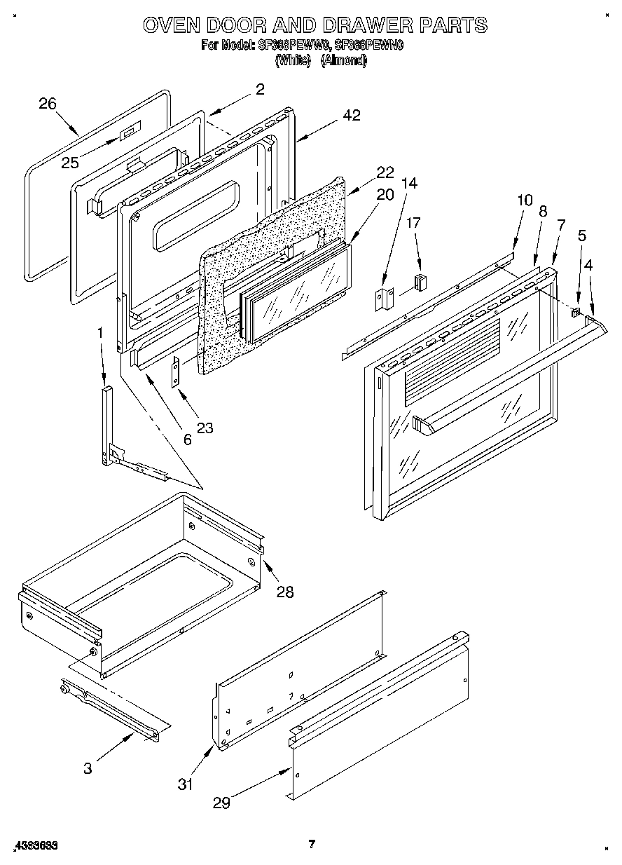 05 - OVEN DOOR AND DRAWER
