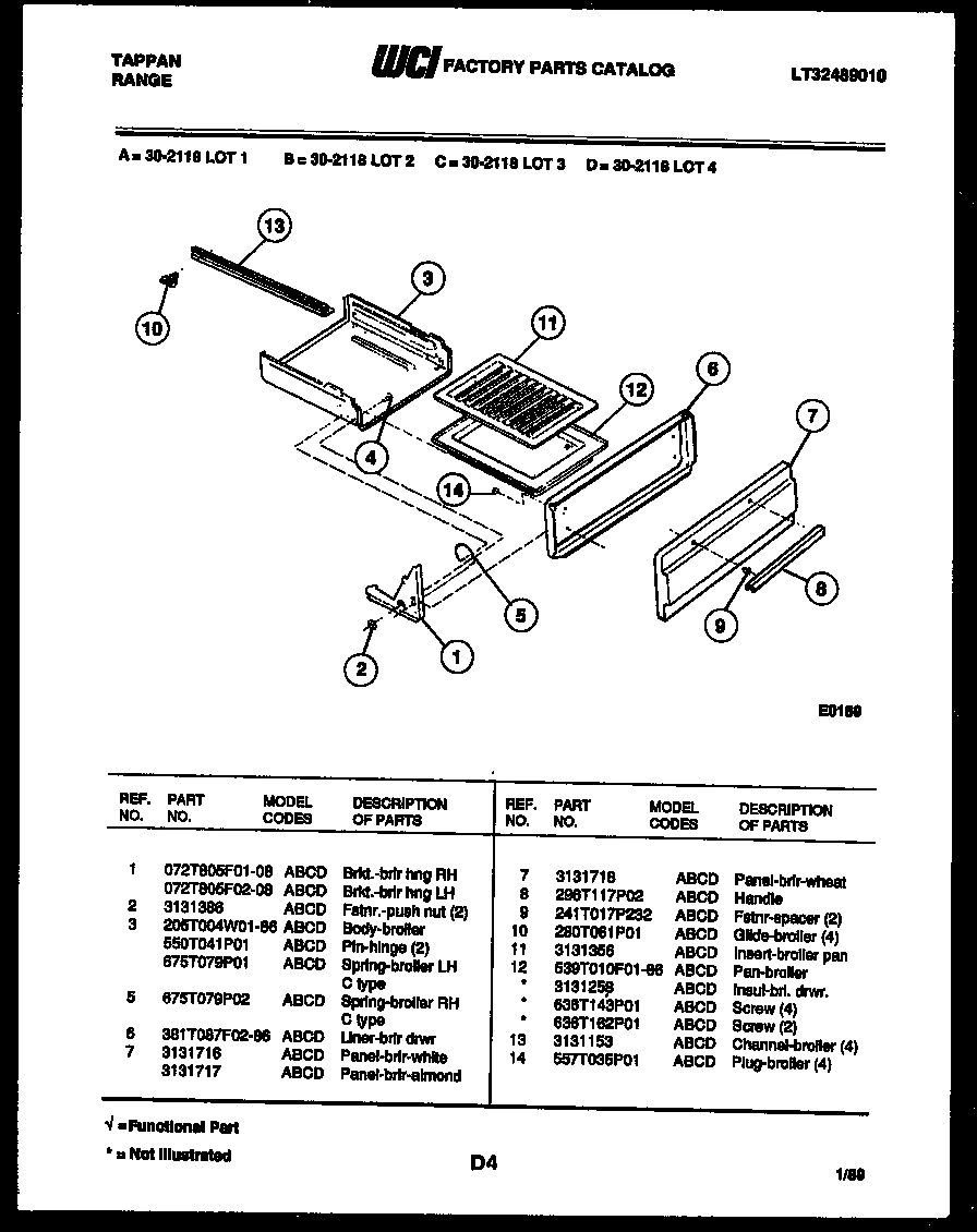 04 - BROILER DRAWER PARTS