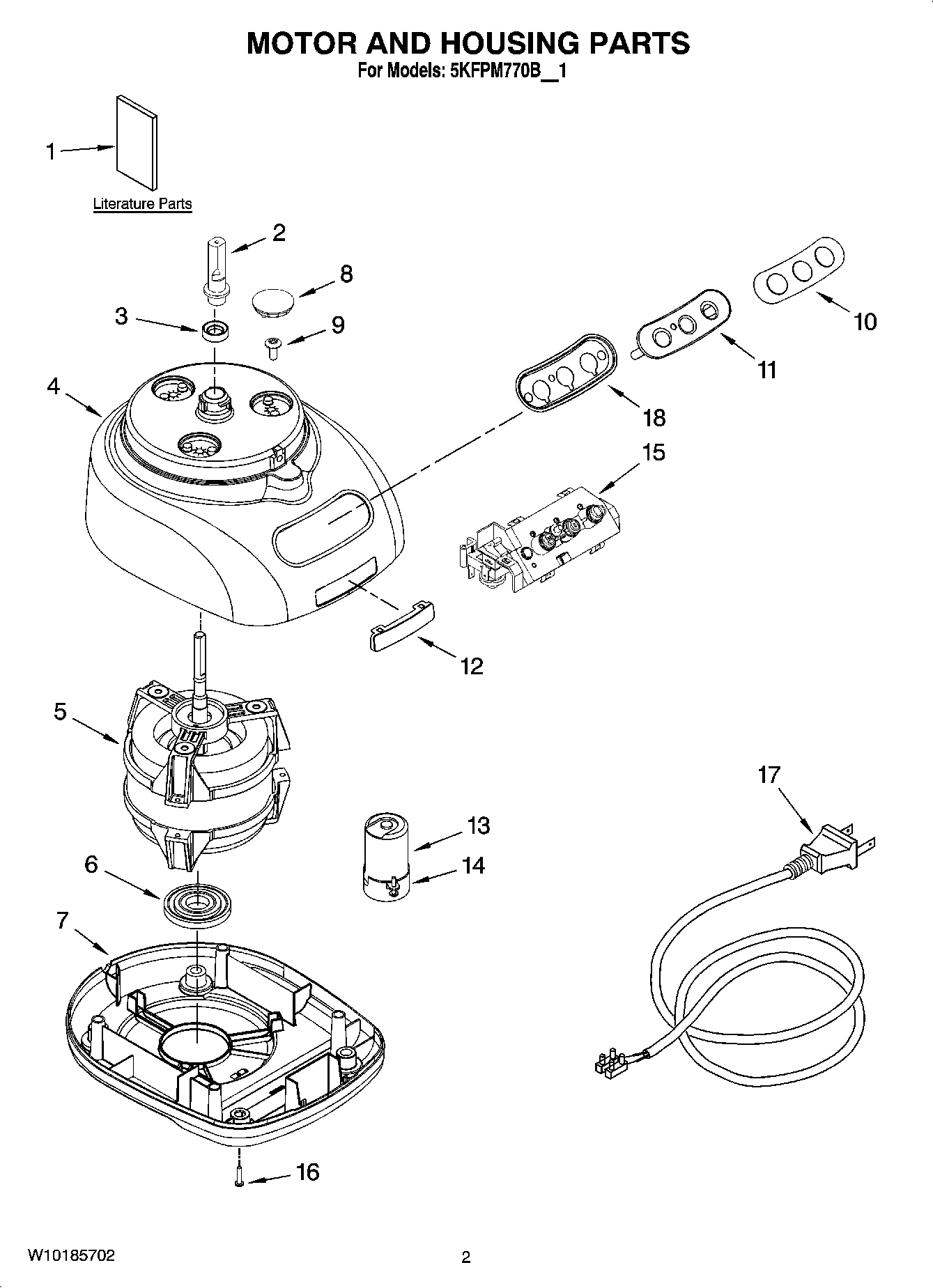 01 - MOTOR AND HOUSING PARTS