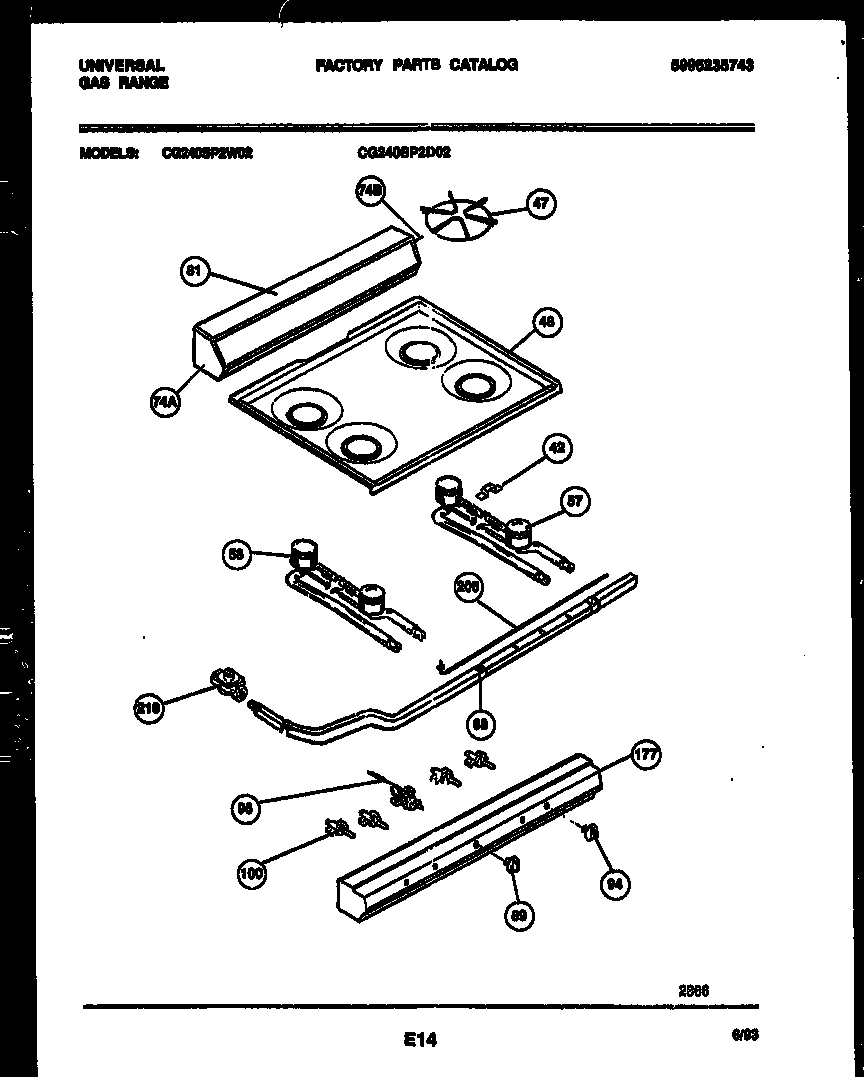 02 - COOKTOP AND BURNER PARTS