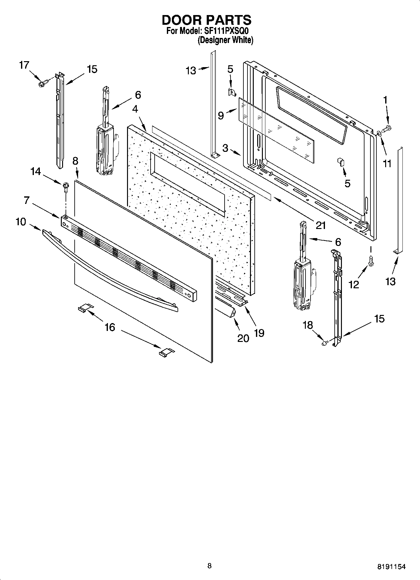 06 - DOOR PARTS, OPTIONAL PARTS (NOT INCLUDED)