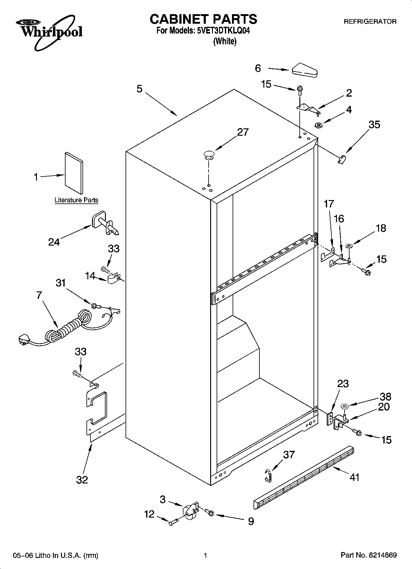 01 - CABINET PARTS
