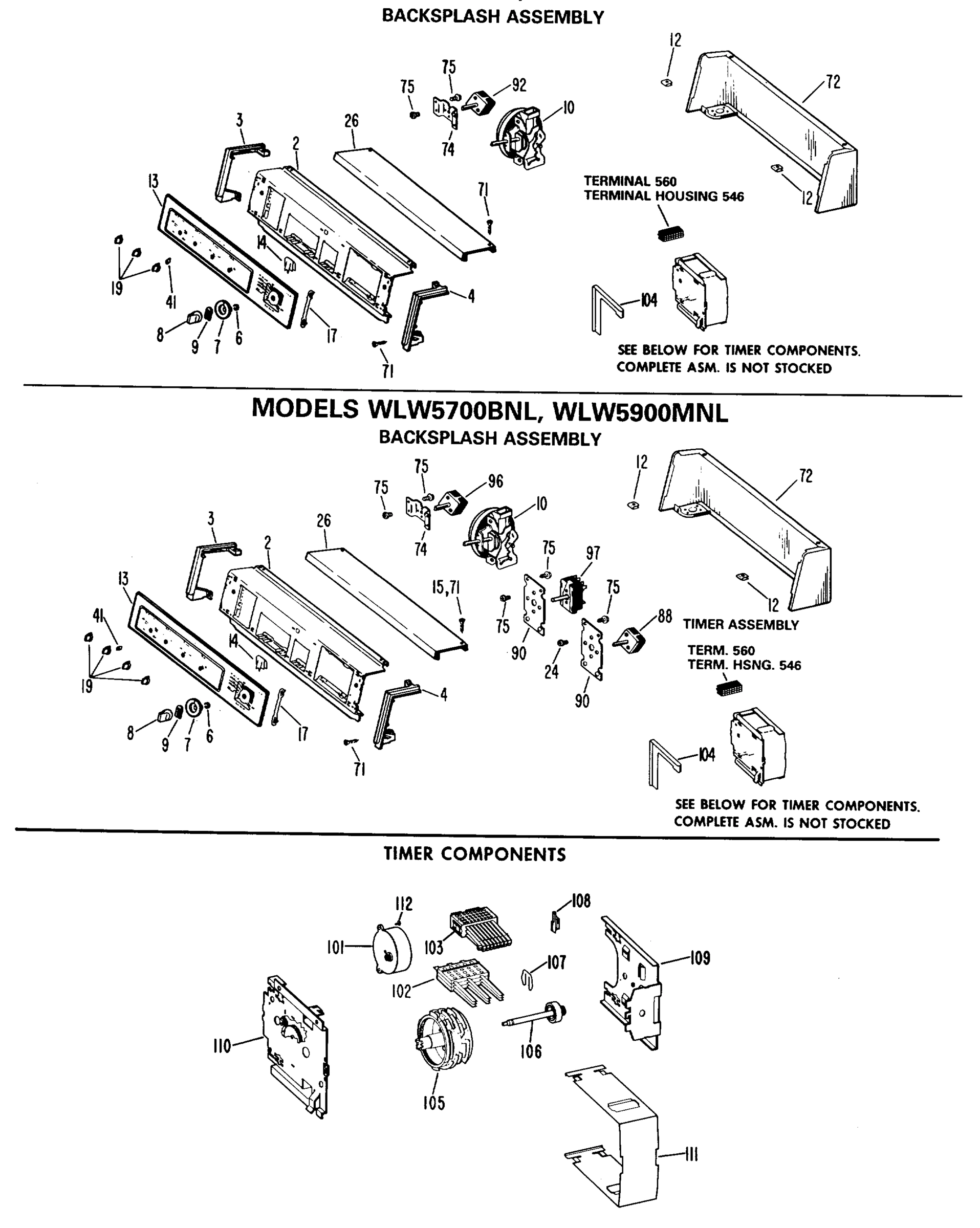 BACKSPLASH ASSEMBLY