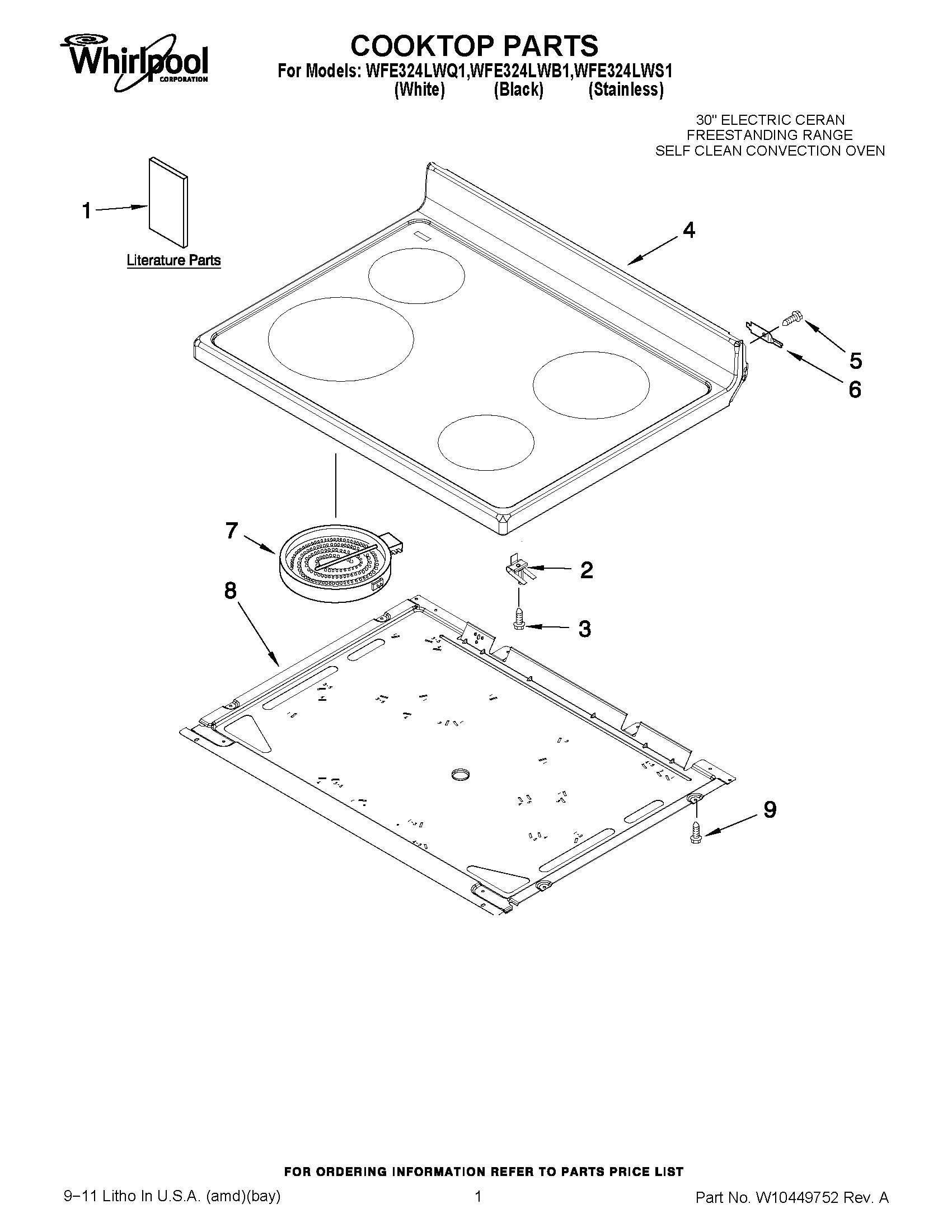 01 - COOKTOP PARTS
