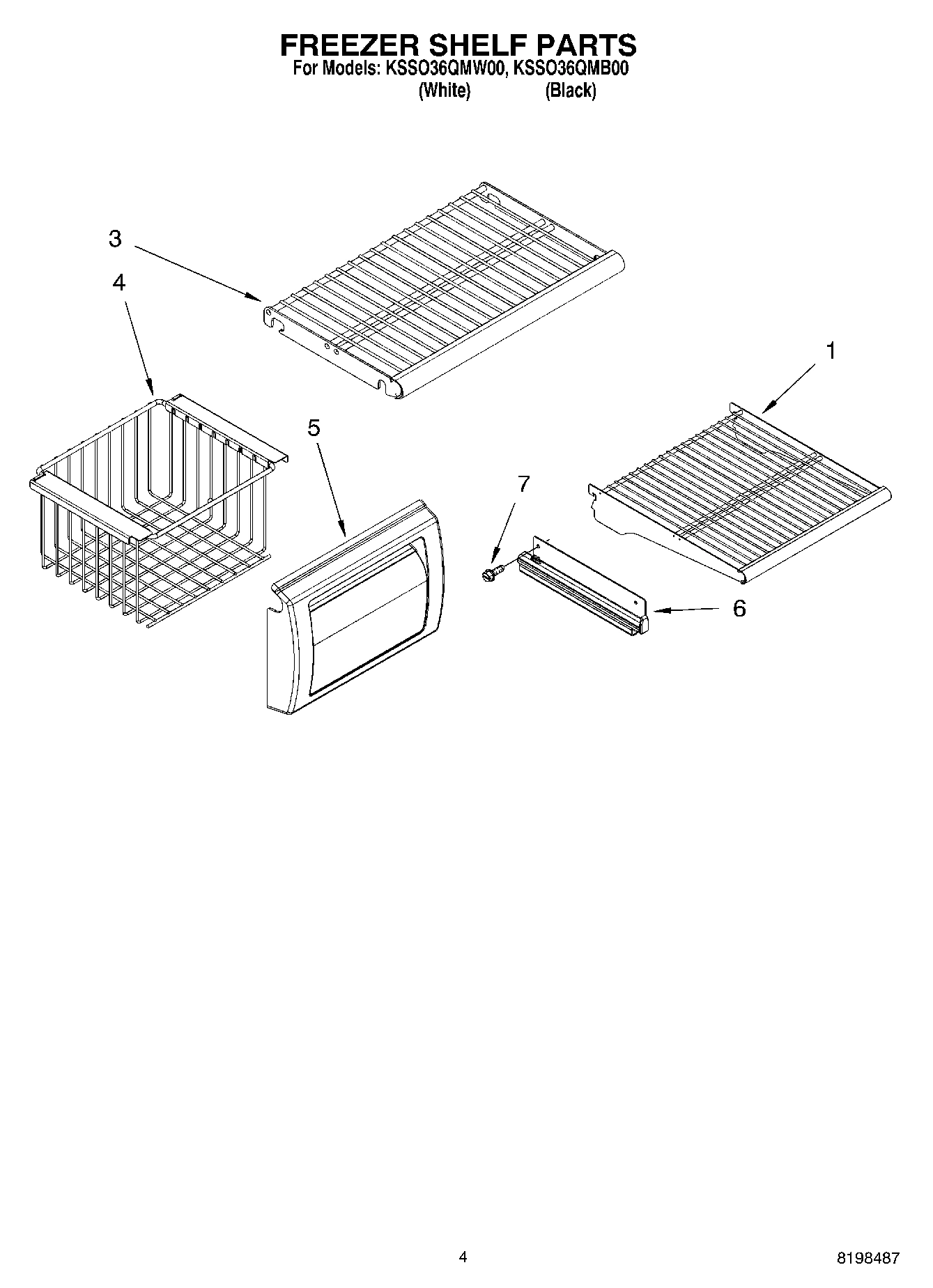 03 - FREEZER SHELF PARTS