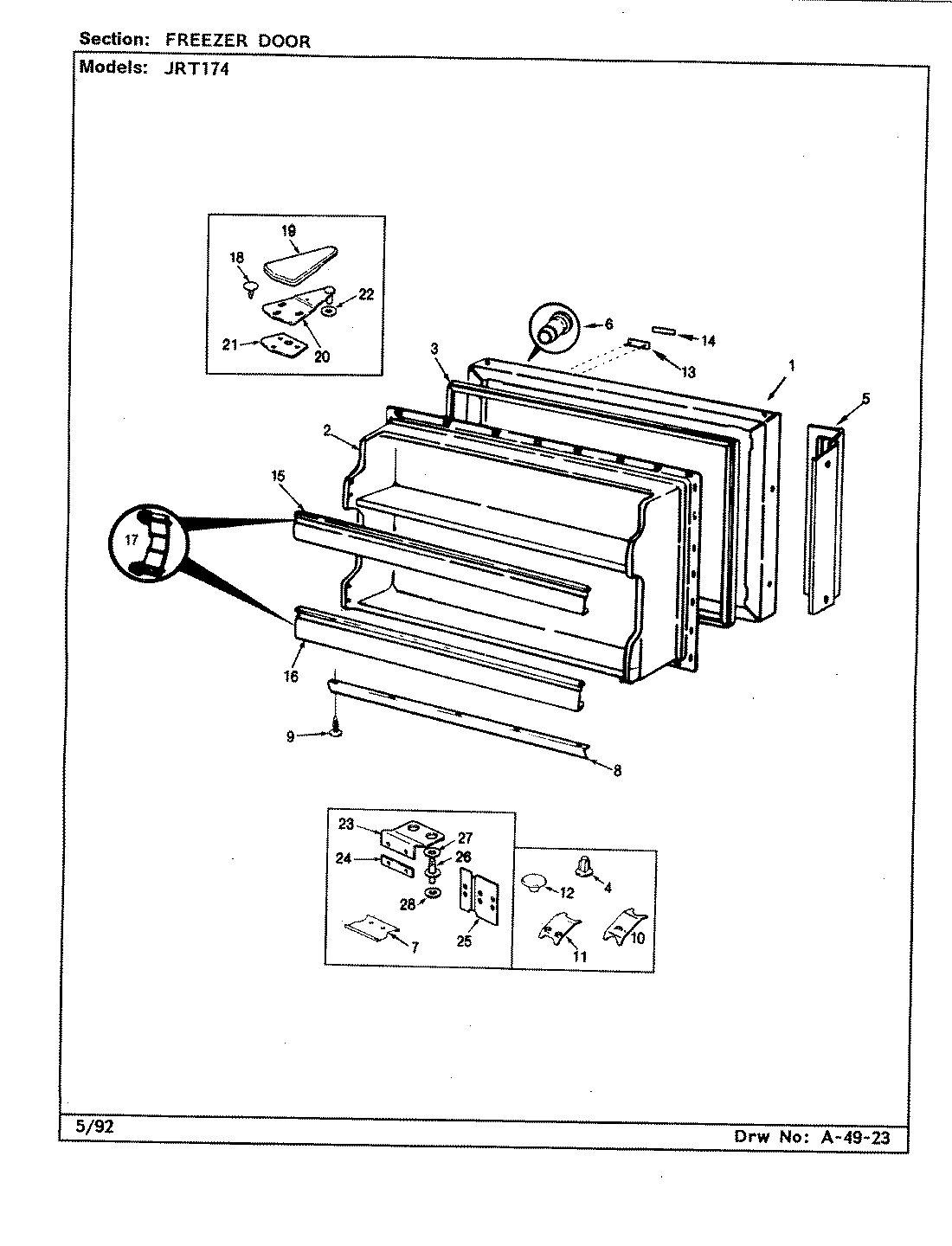 02 - FREEZER DOOR (B/M CJ23A)