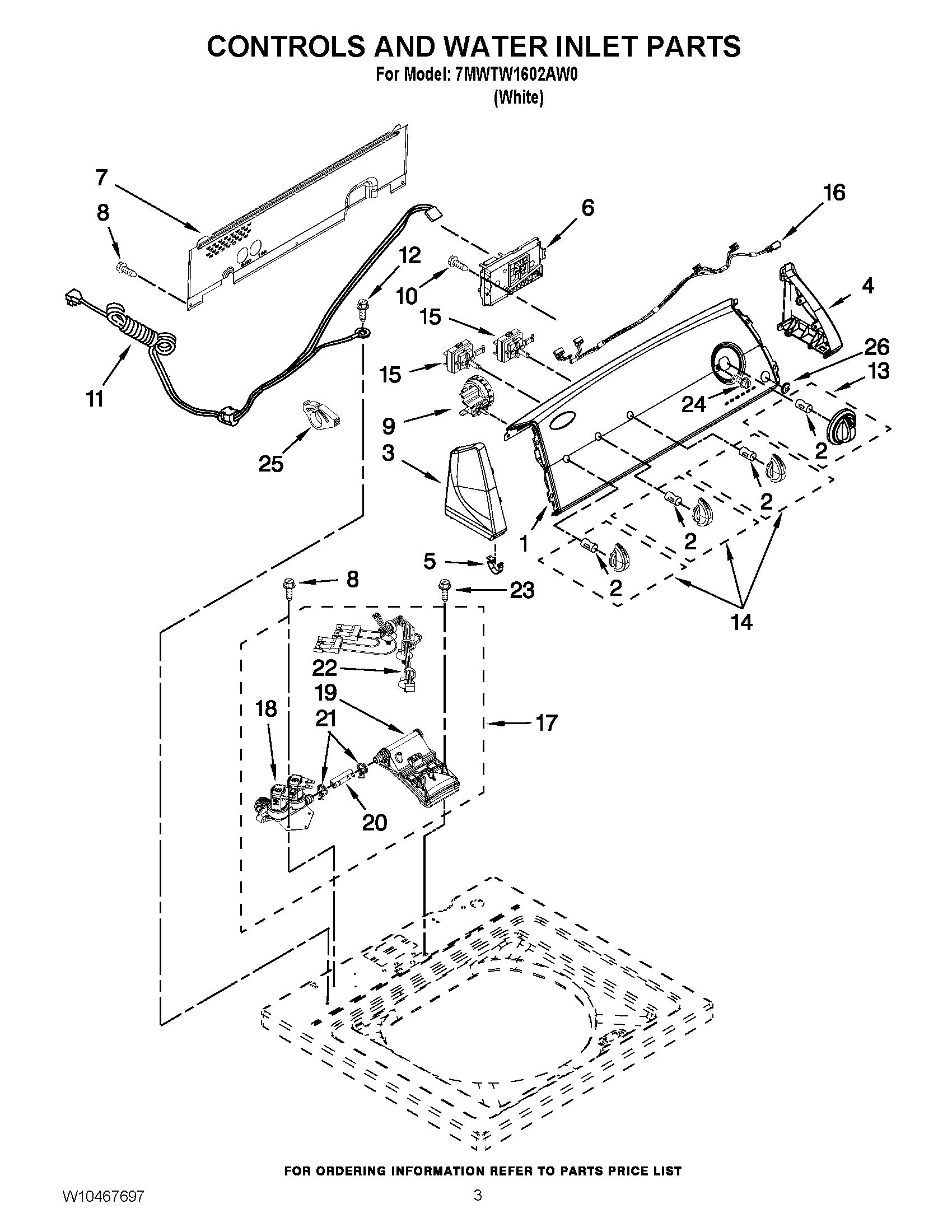 02 - CONTROLS AND WATER INLET PARTS