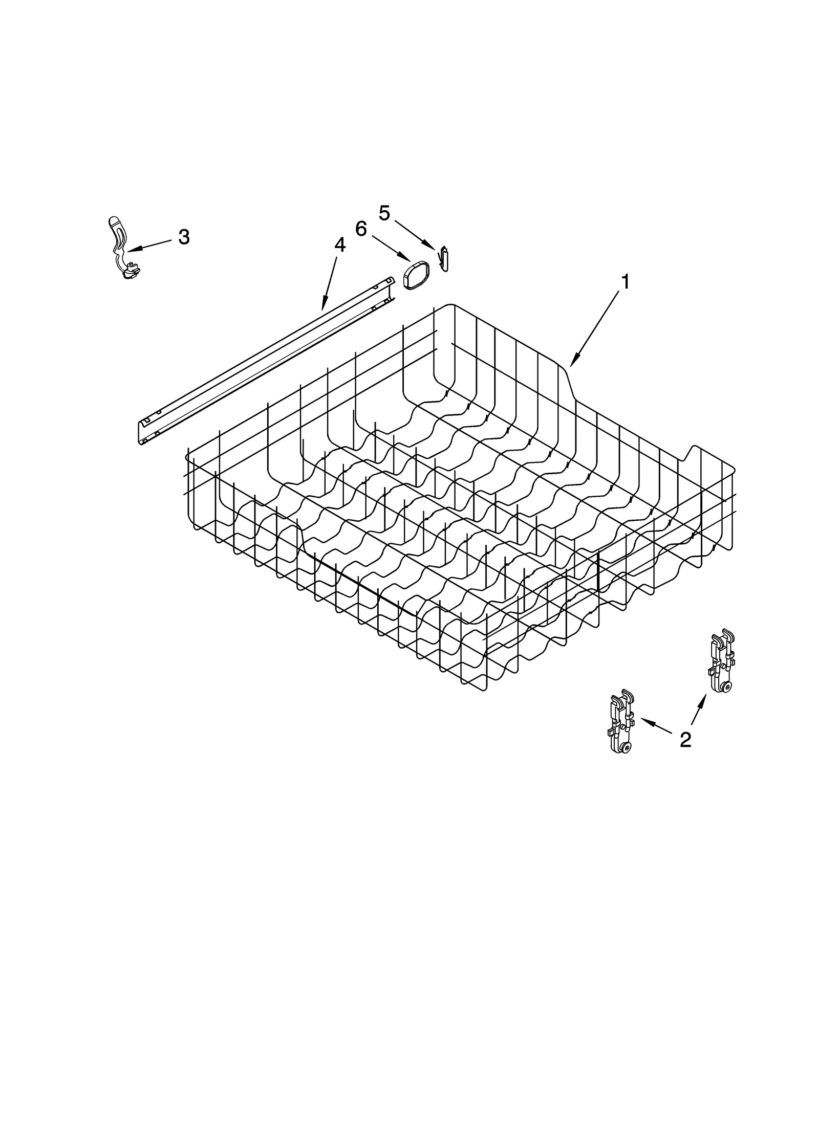 UPPER RACK AND TRACK PARTS