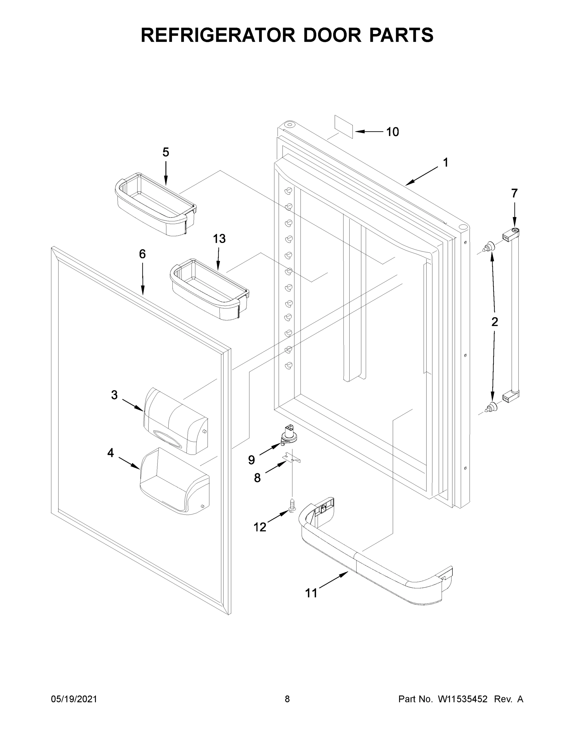05 - REFRIGERATOR DOOR PARTS