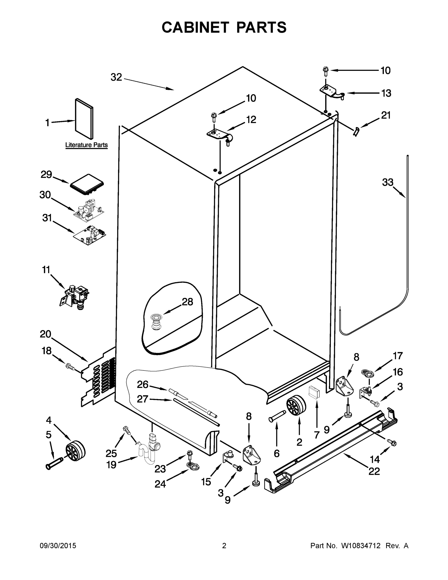 02 - CABINET PARTS