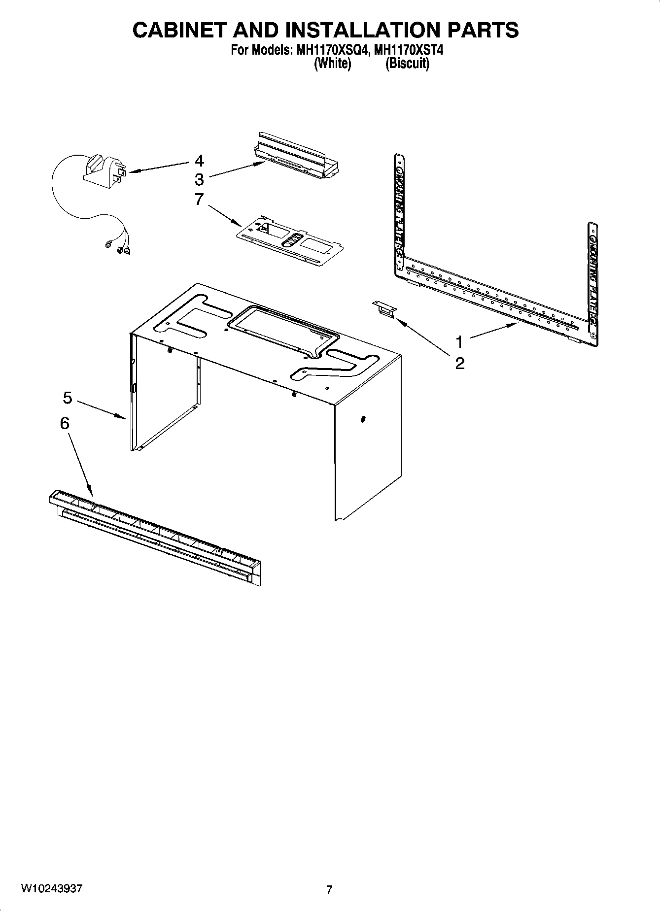 06 - CABINET AND INSTALLATION PARTS