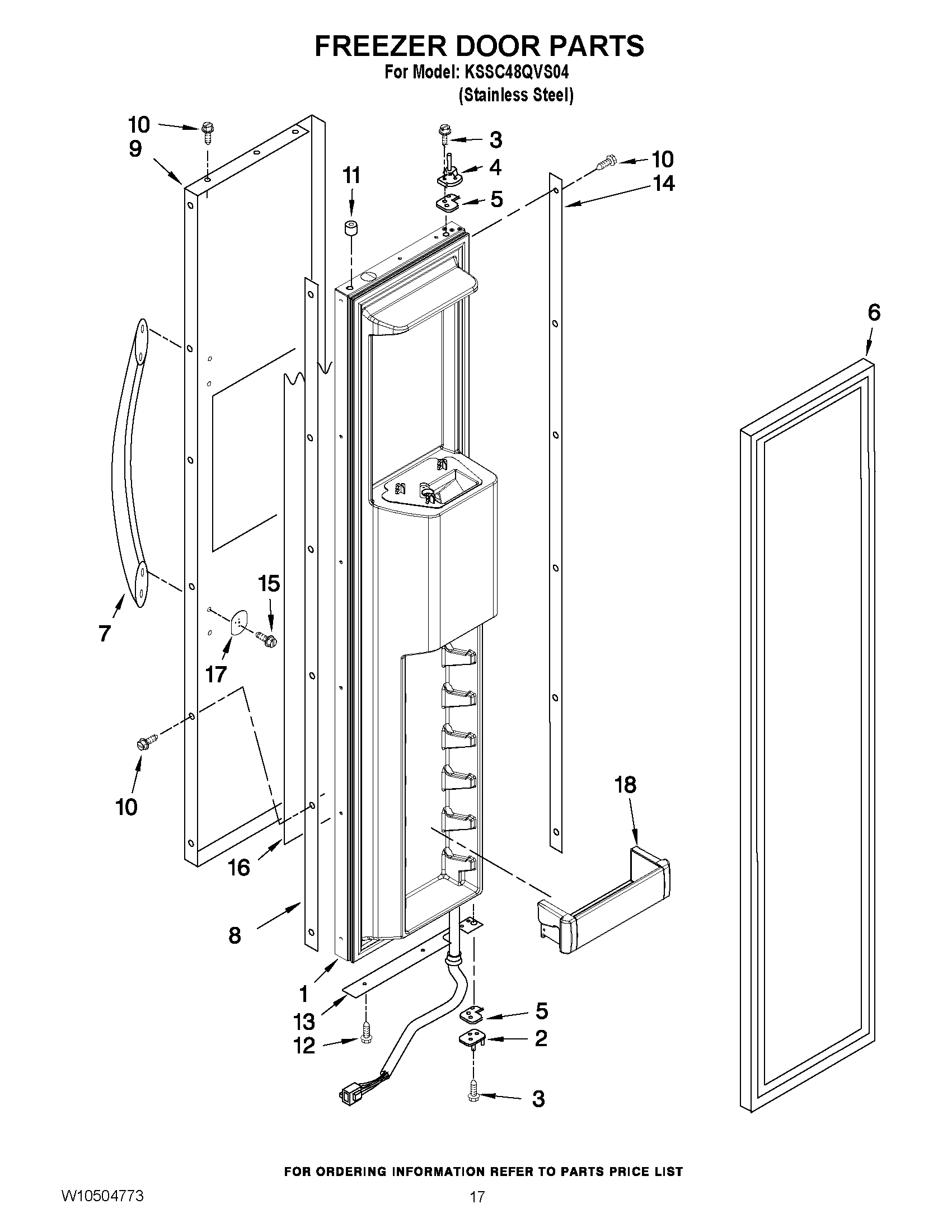 11 - FREEZER DOOR PARTS