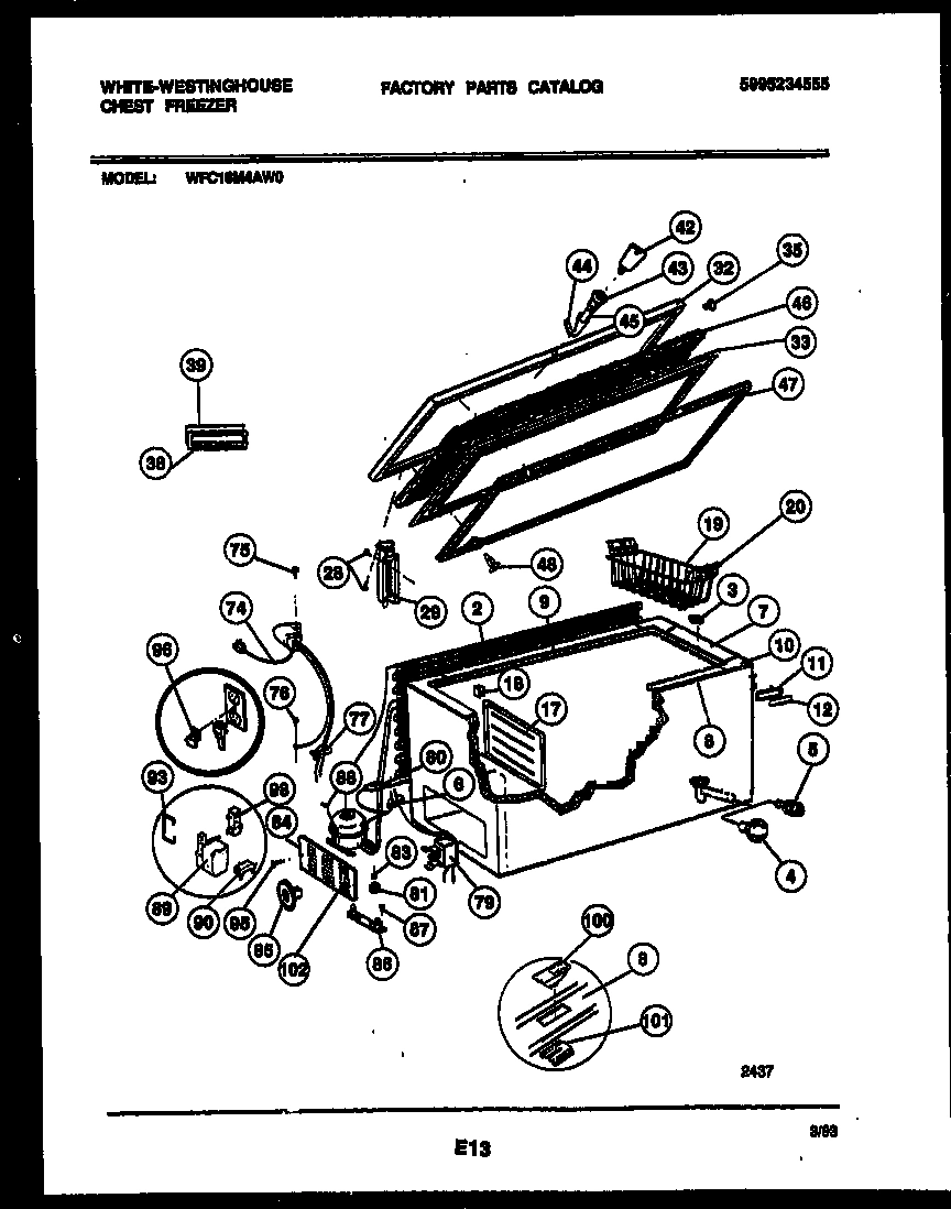 02 - CHEST FREEZER PARTS