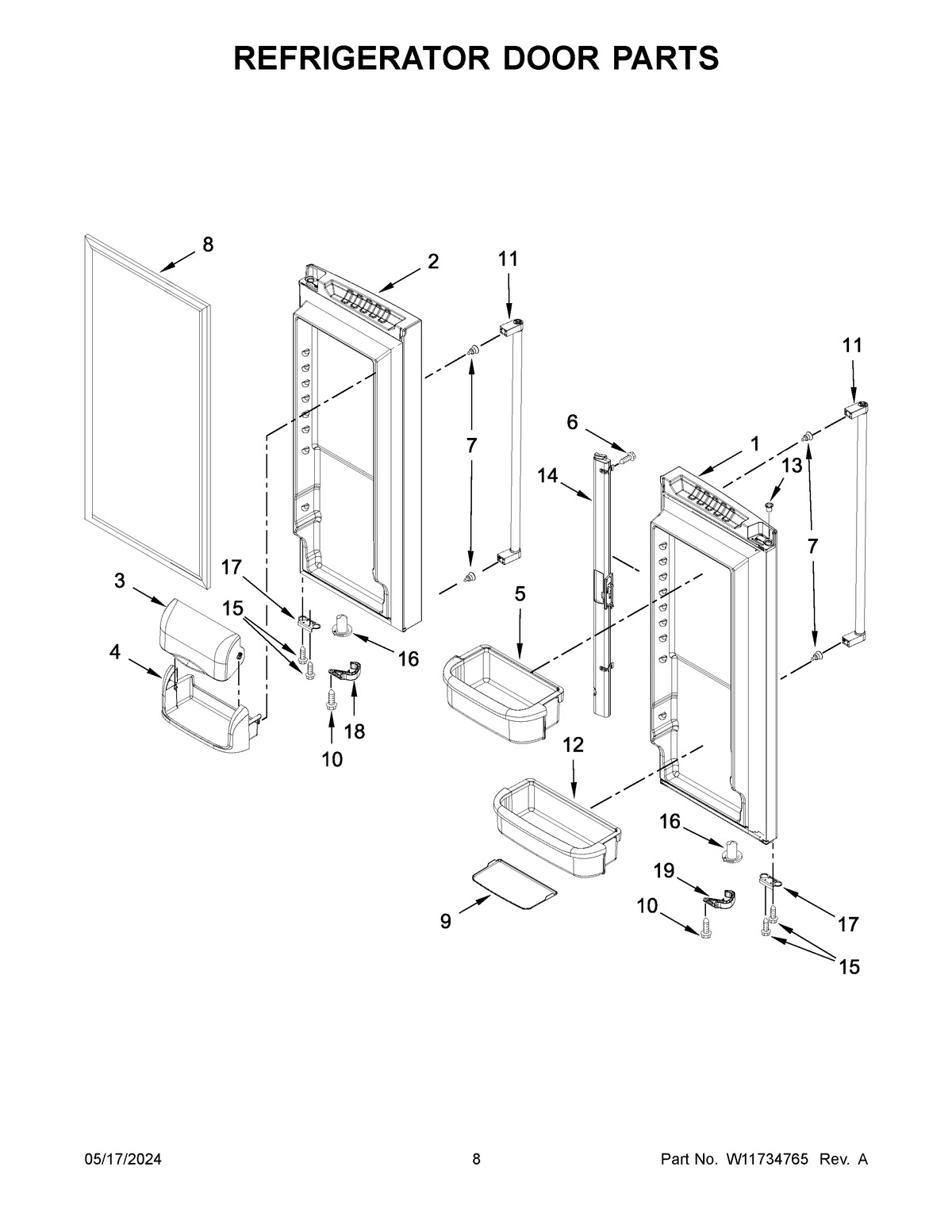 05 - REFRIGERATOR DOOR PARTS