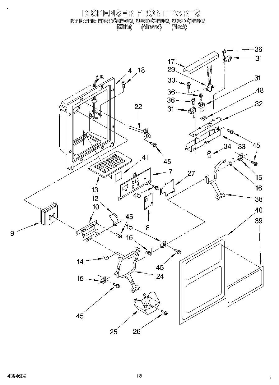 09 - DISPENSER FRONT