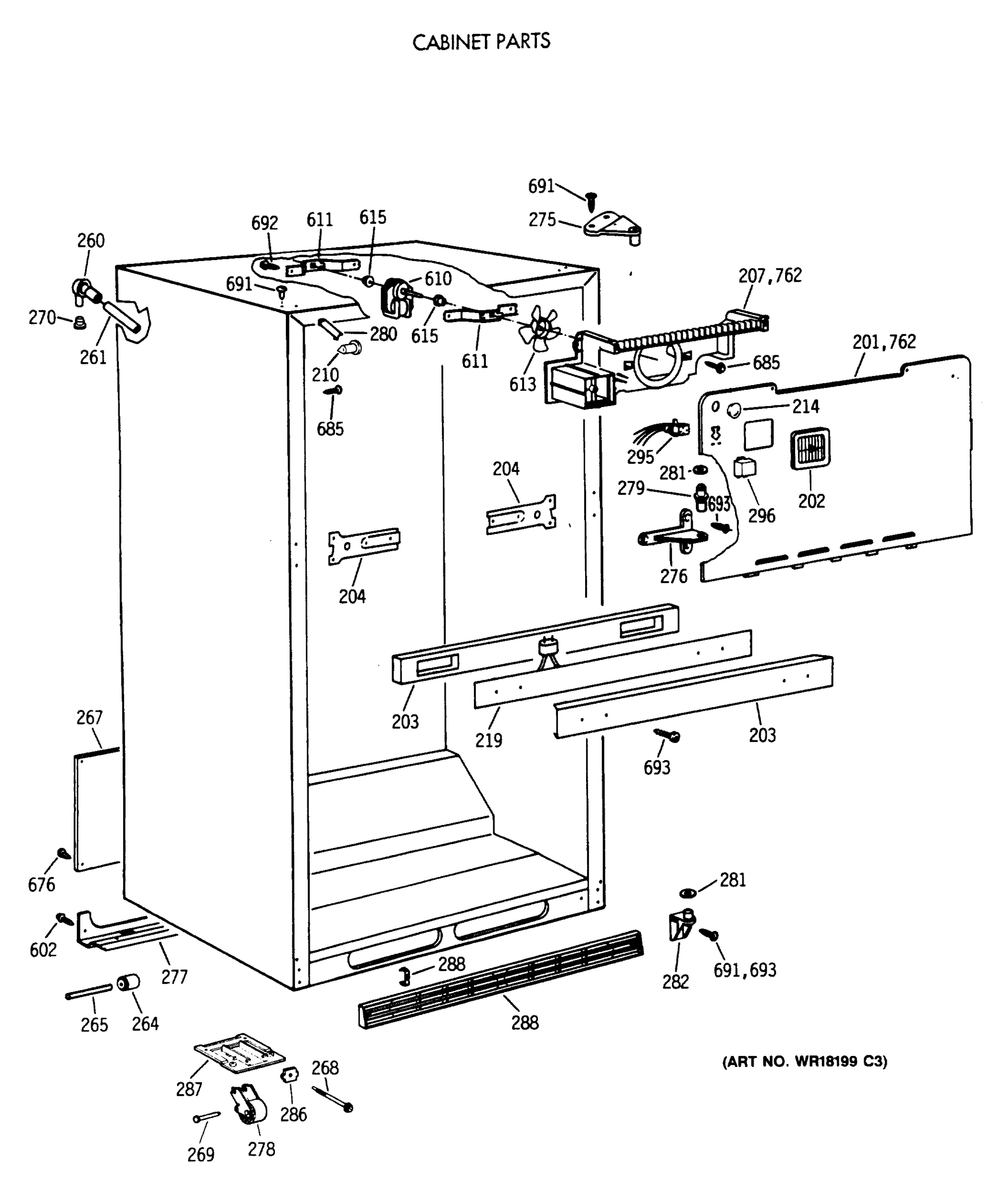CABINET PARTS