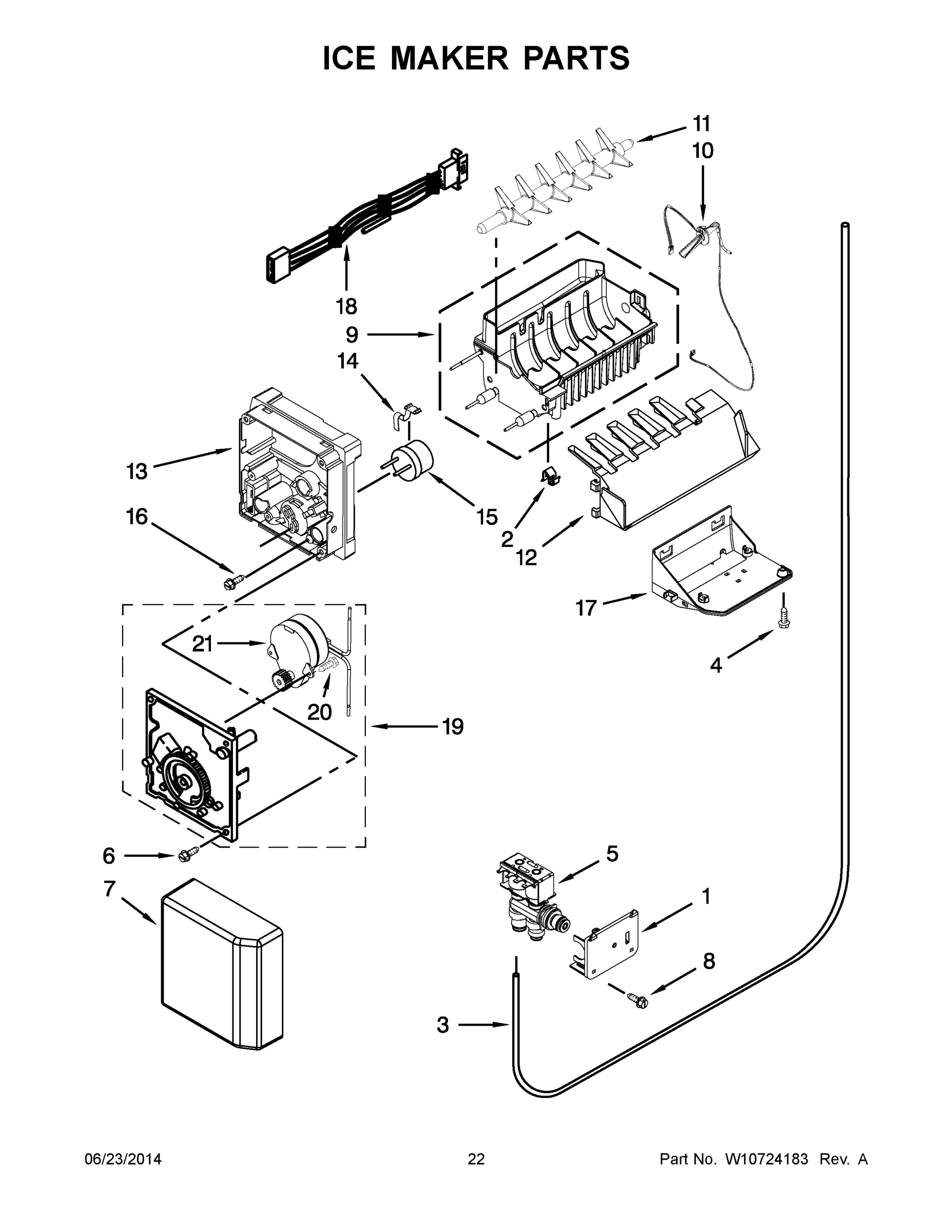 12 - ICE MAKER PARTS