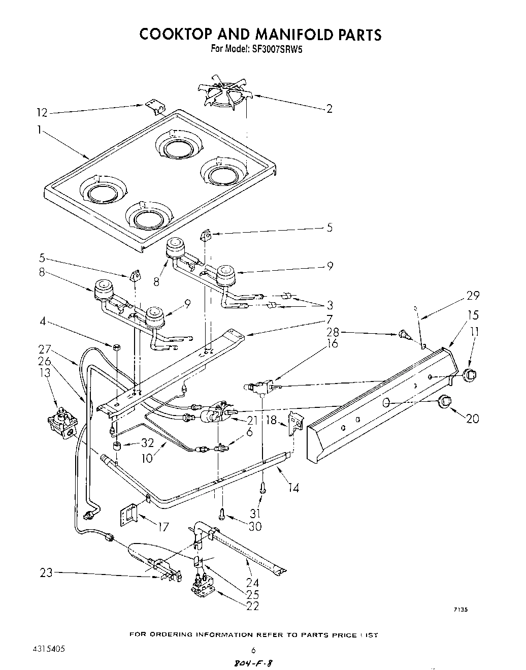 05 - COOK TOP AND MANIFOLD , LITERATURE