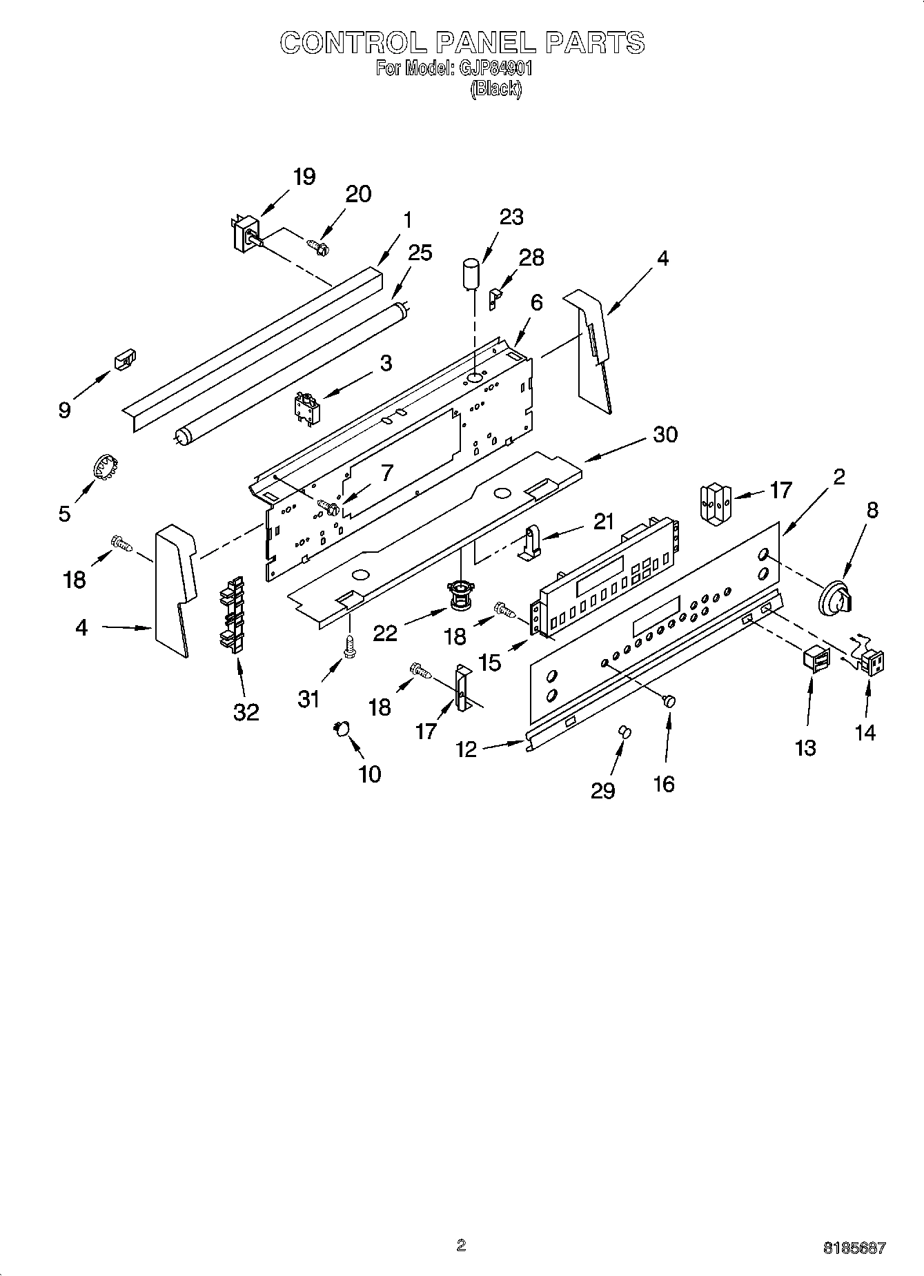 02 - CONTROL PANEL PARTS