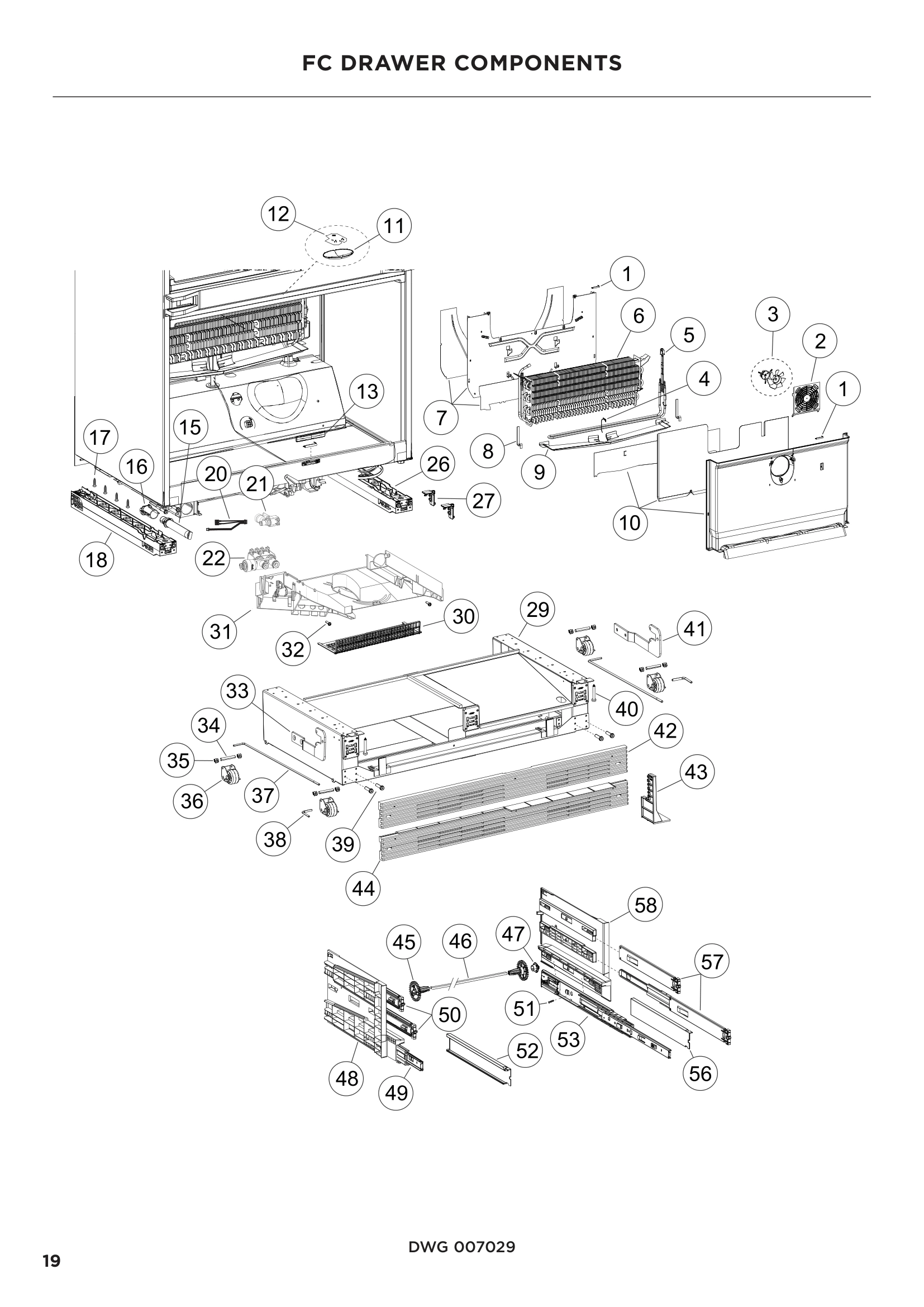 FC DRAWER COMPONENTS
