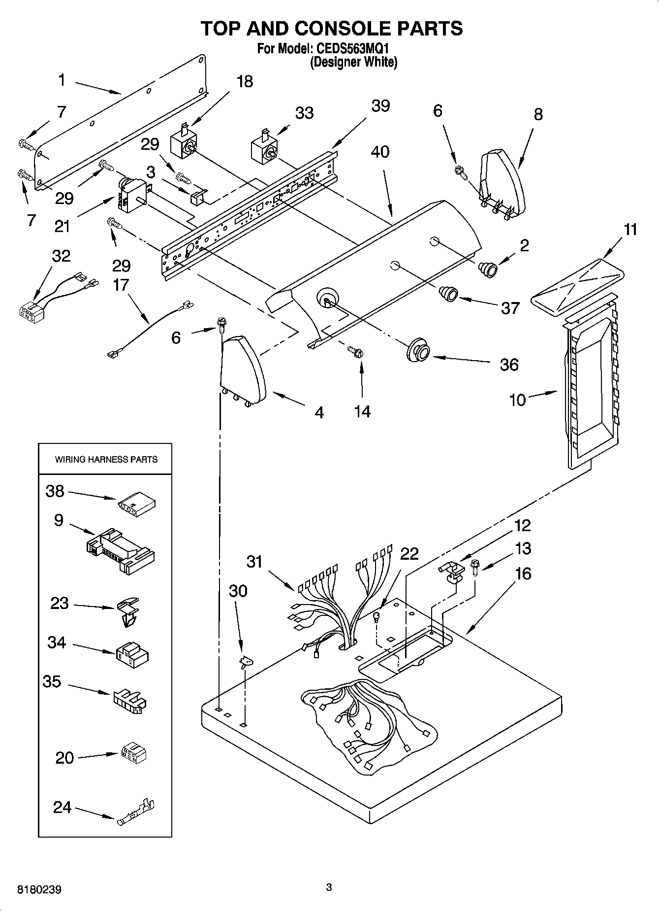 02 - TOP AND CONSOLE PARTS