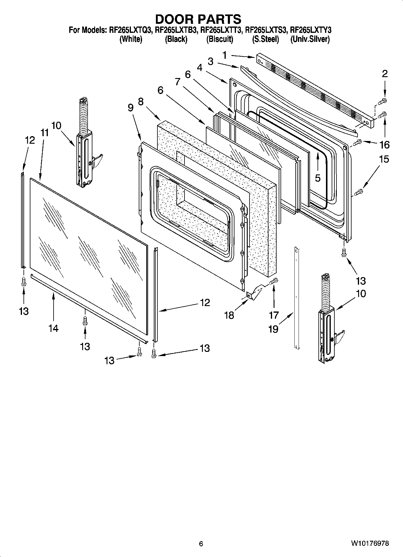 05 - DOOR PARTS, OPTIONAL PARTS (NOT INCLUDED)