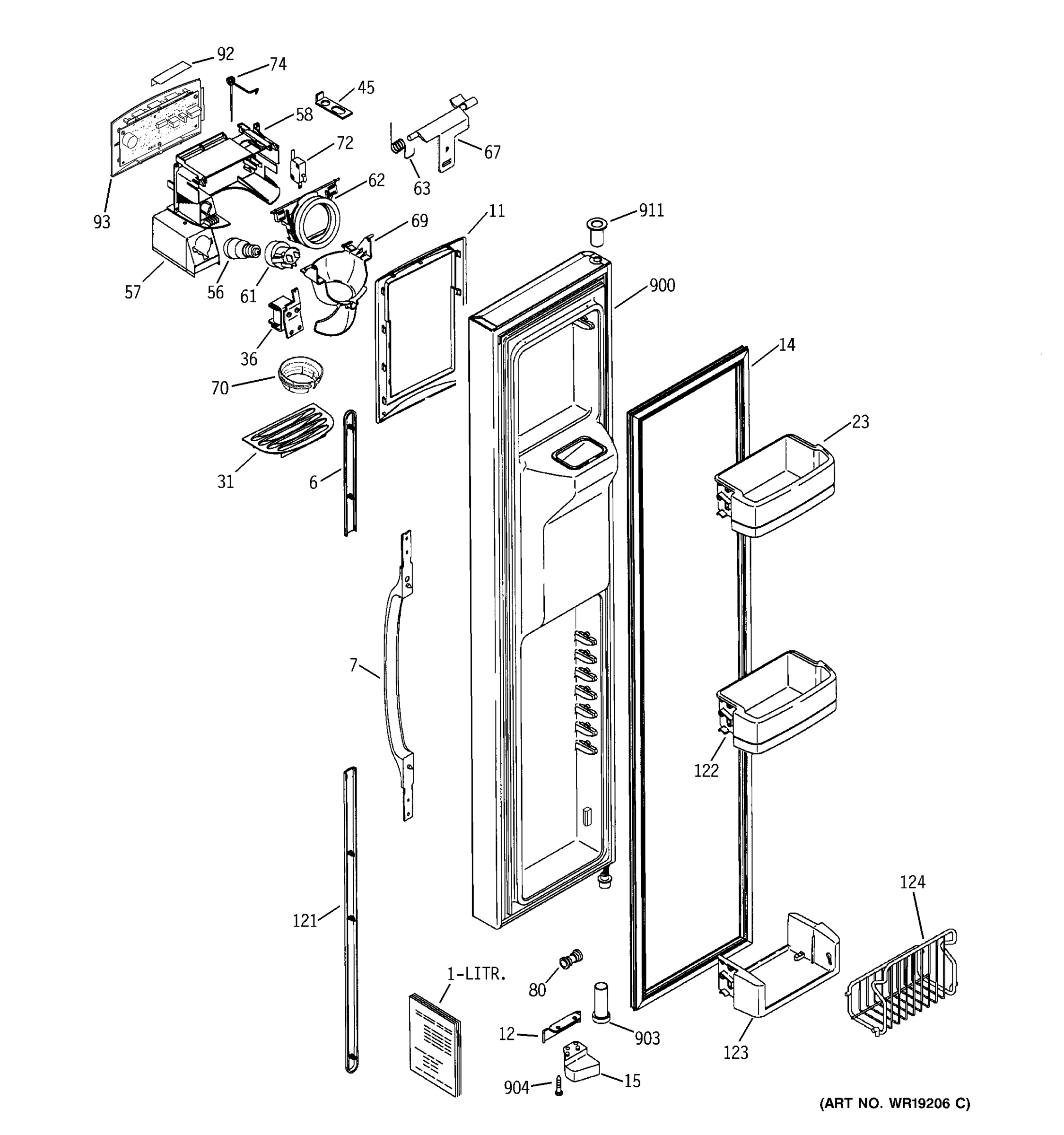 FREEZER DOOR