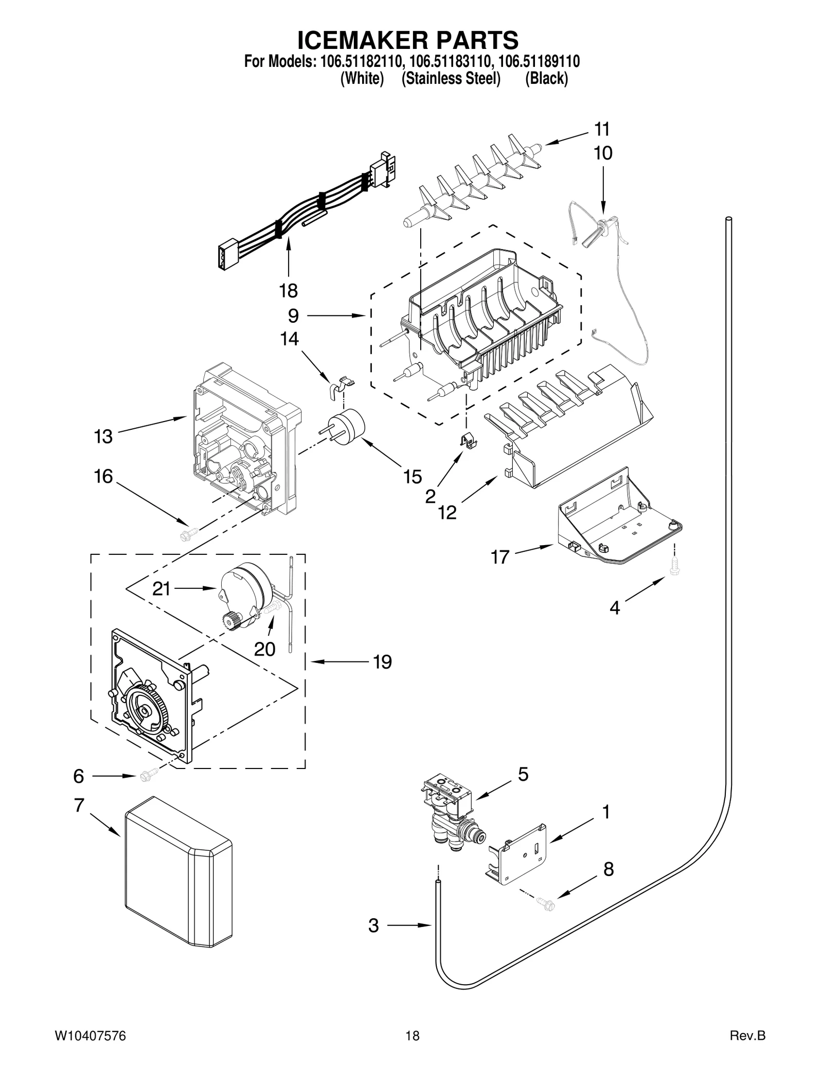 ICEMAKER PARTS