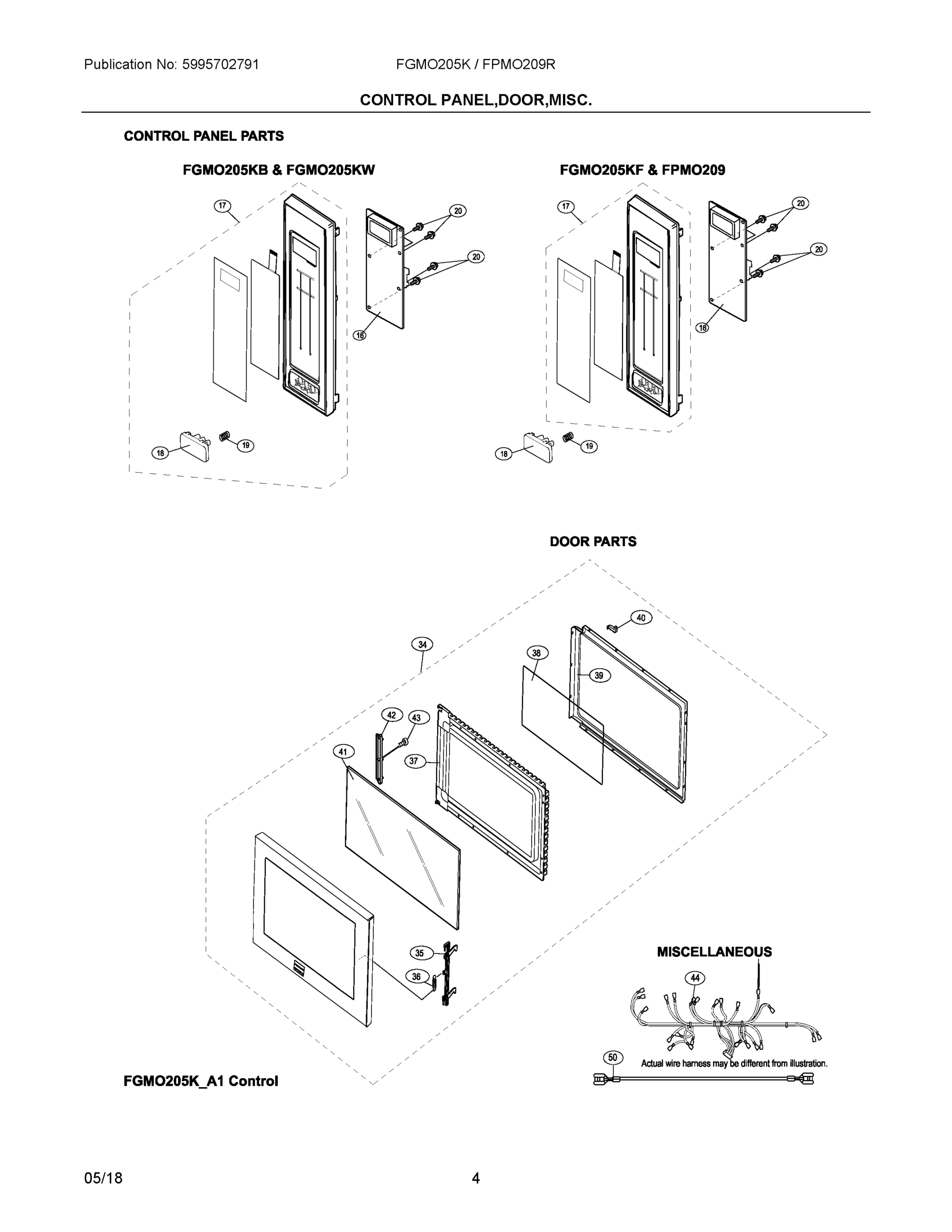 03 - CONTROL PANEL, DOOR, MISC.