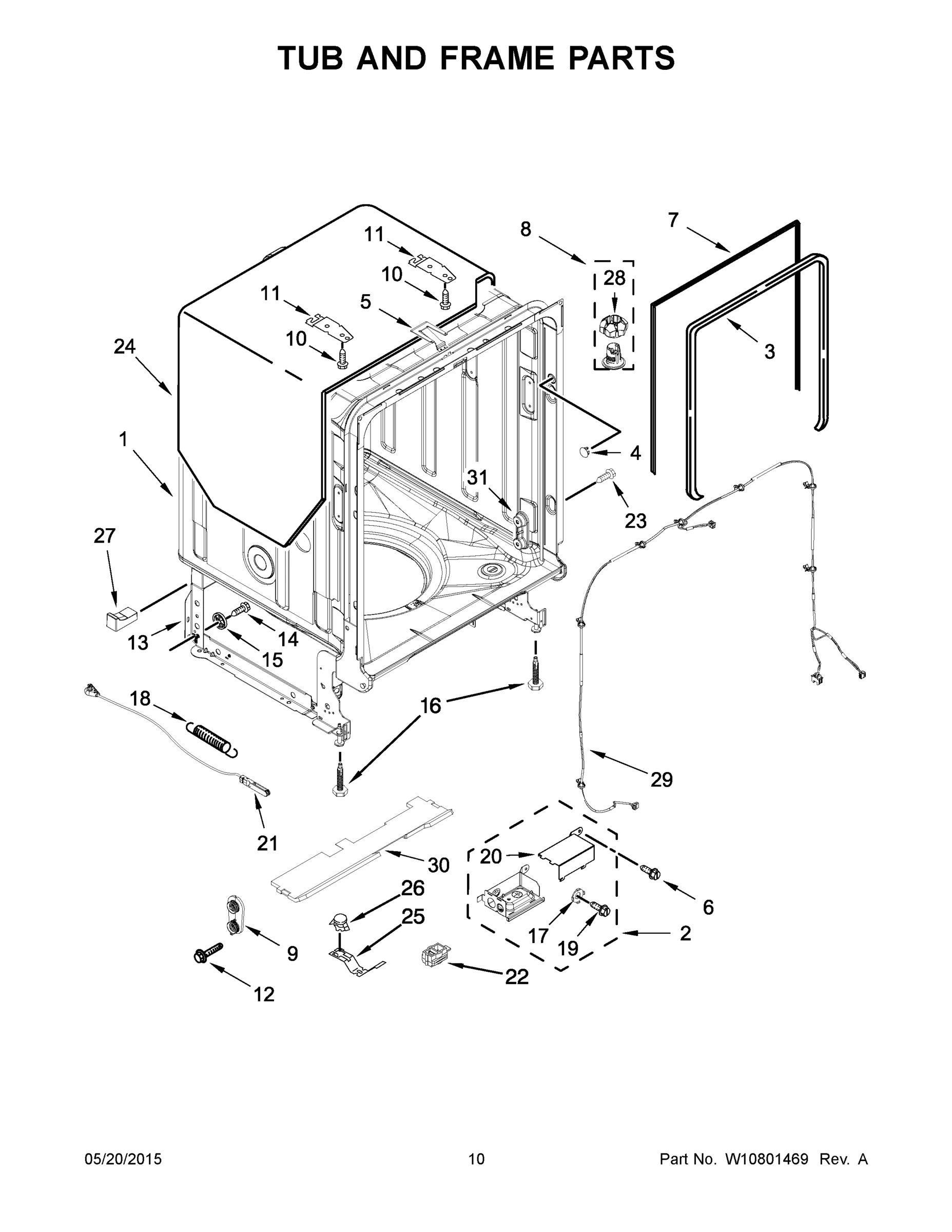 06 - TUB AND FRAME PARTS